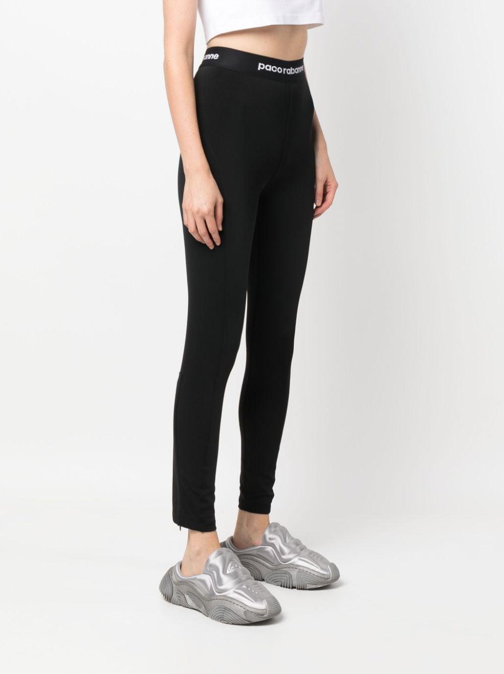 logo-waistband high-waisted leggings 