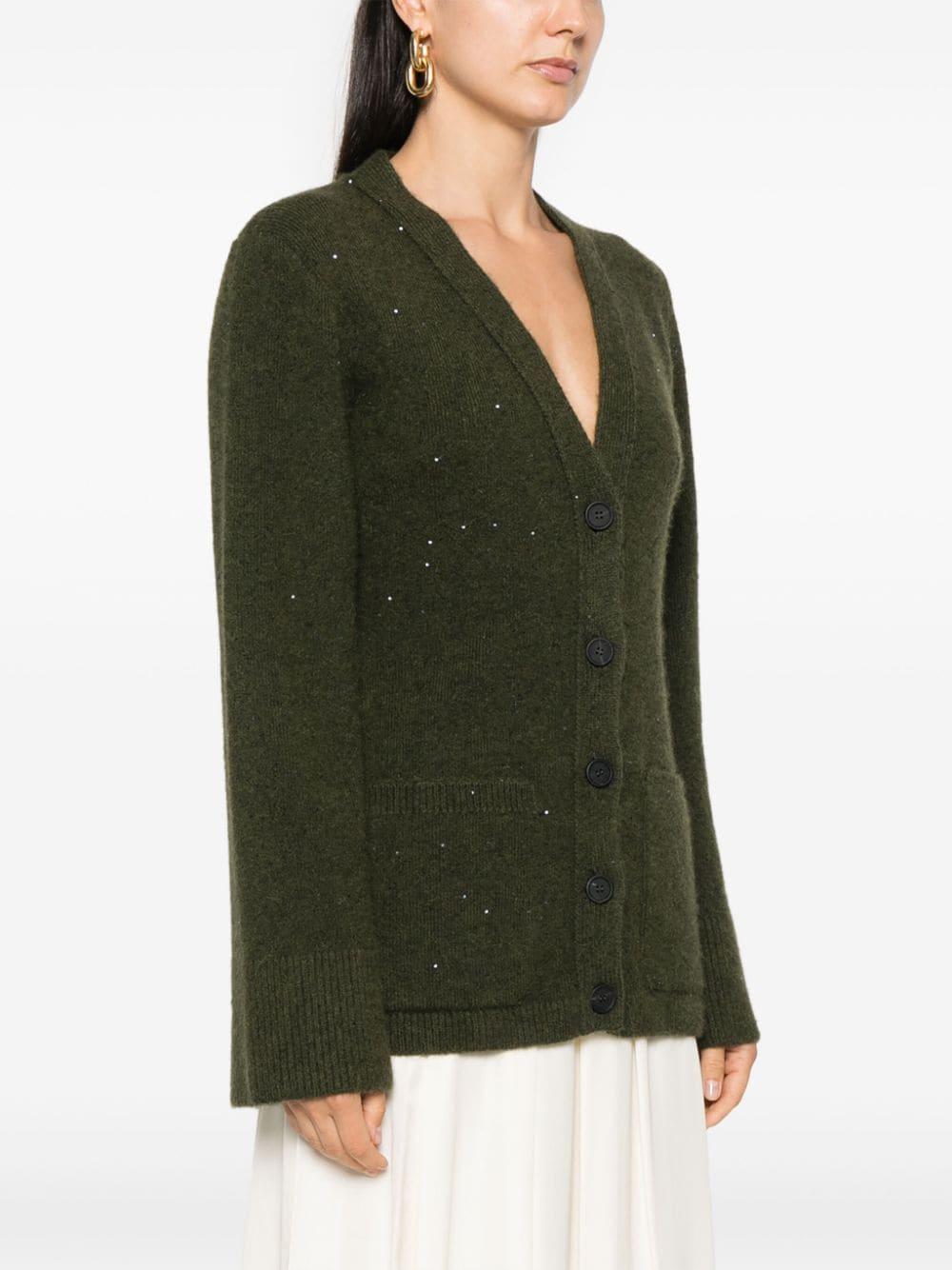 sequin-embellished cardigan