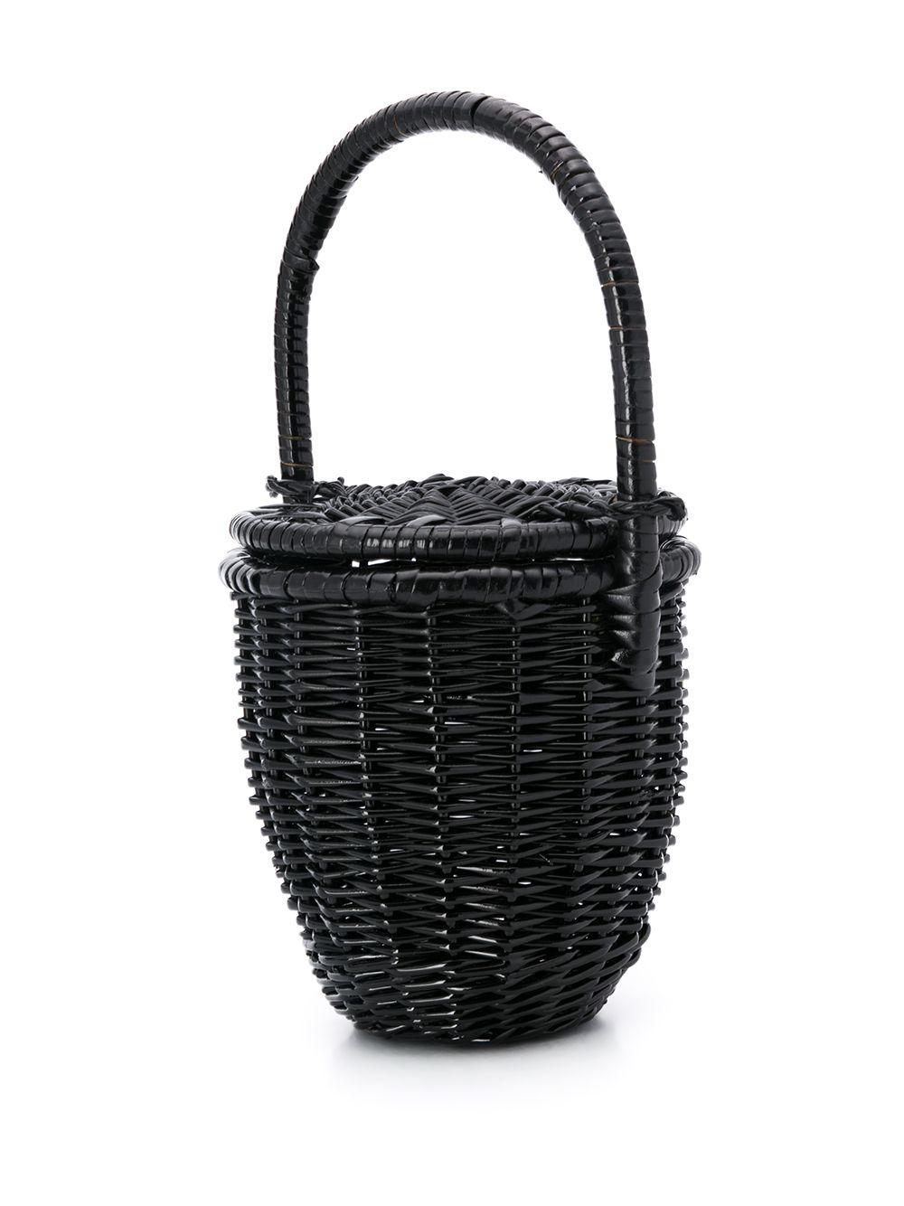 wicker bucket bag