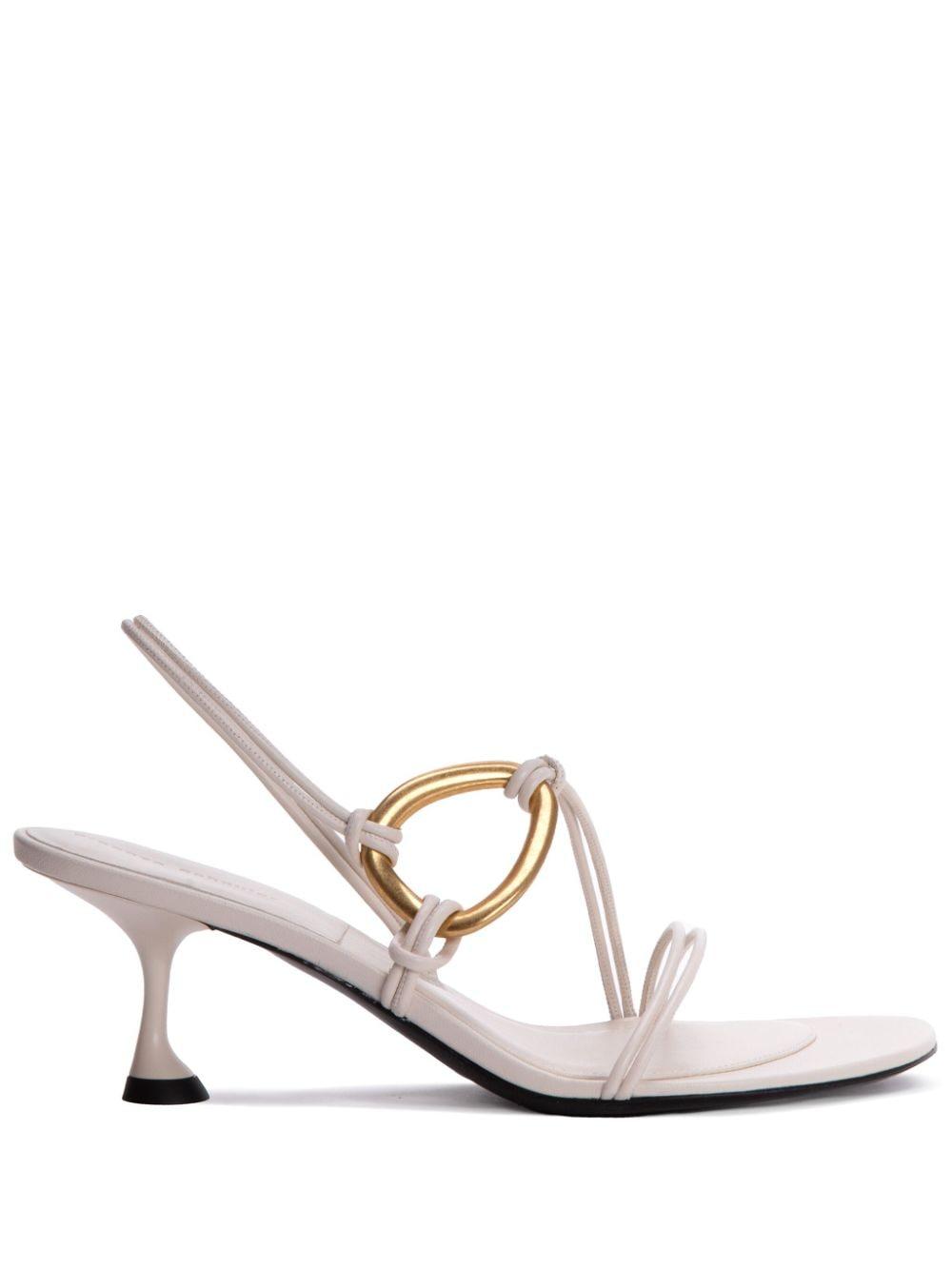 slingback leather sandals