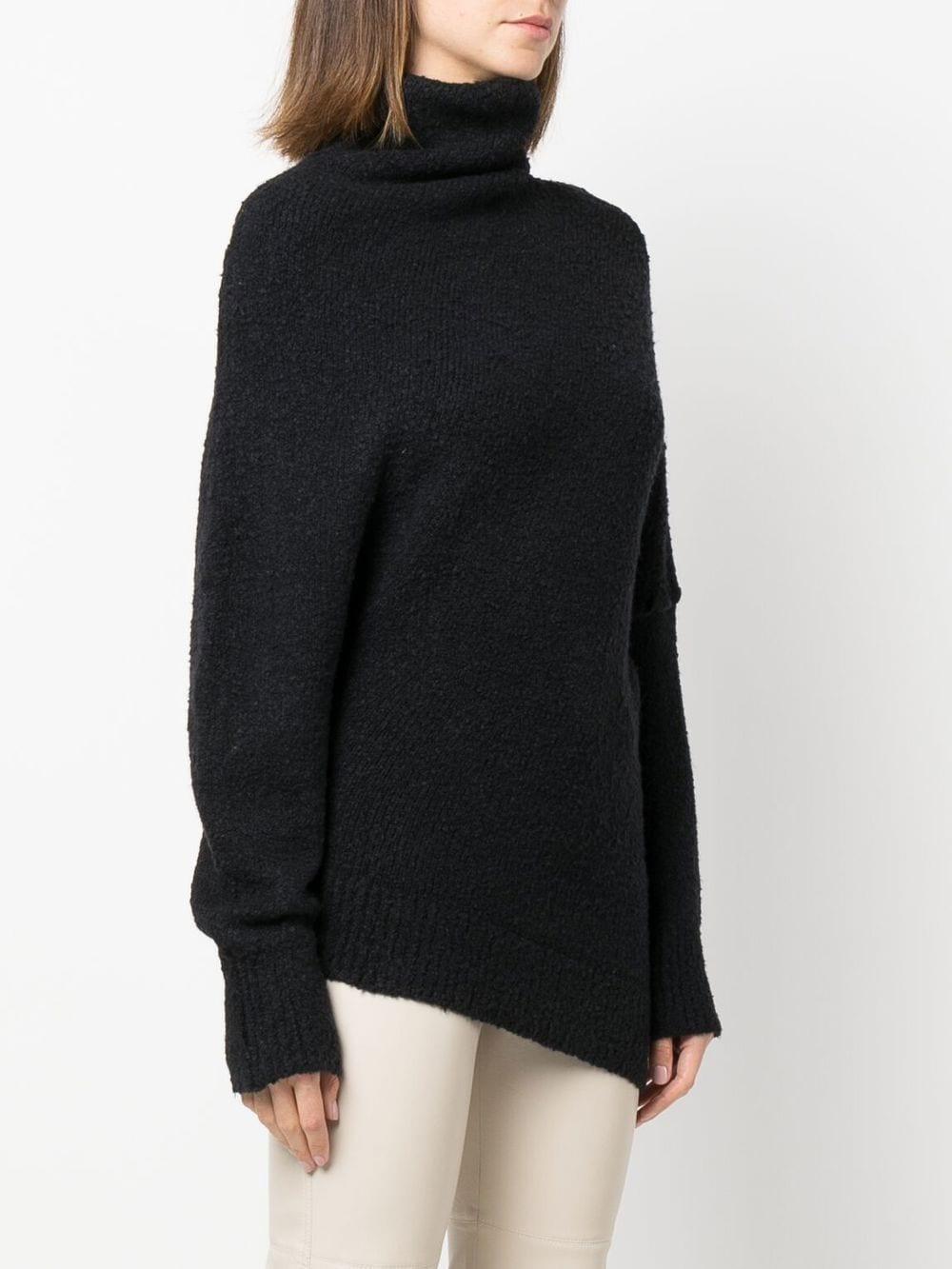 Fuzzy Boucle asymmetric sweater