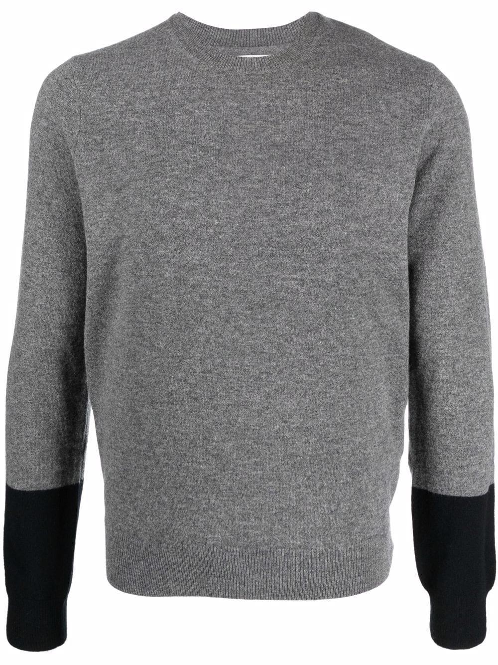 two-tone wool jumper