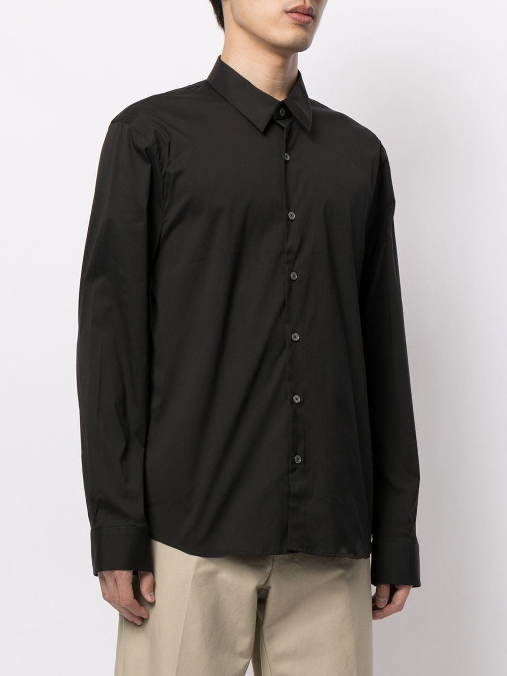 matte stretch-poplin shirt