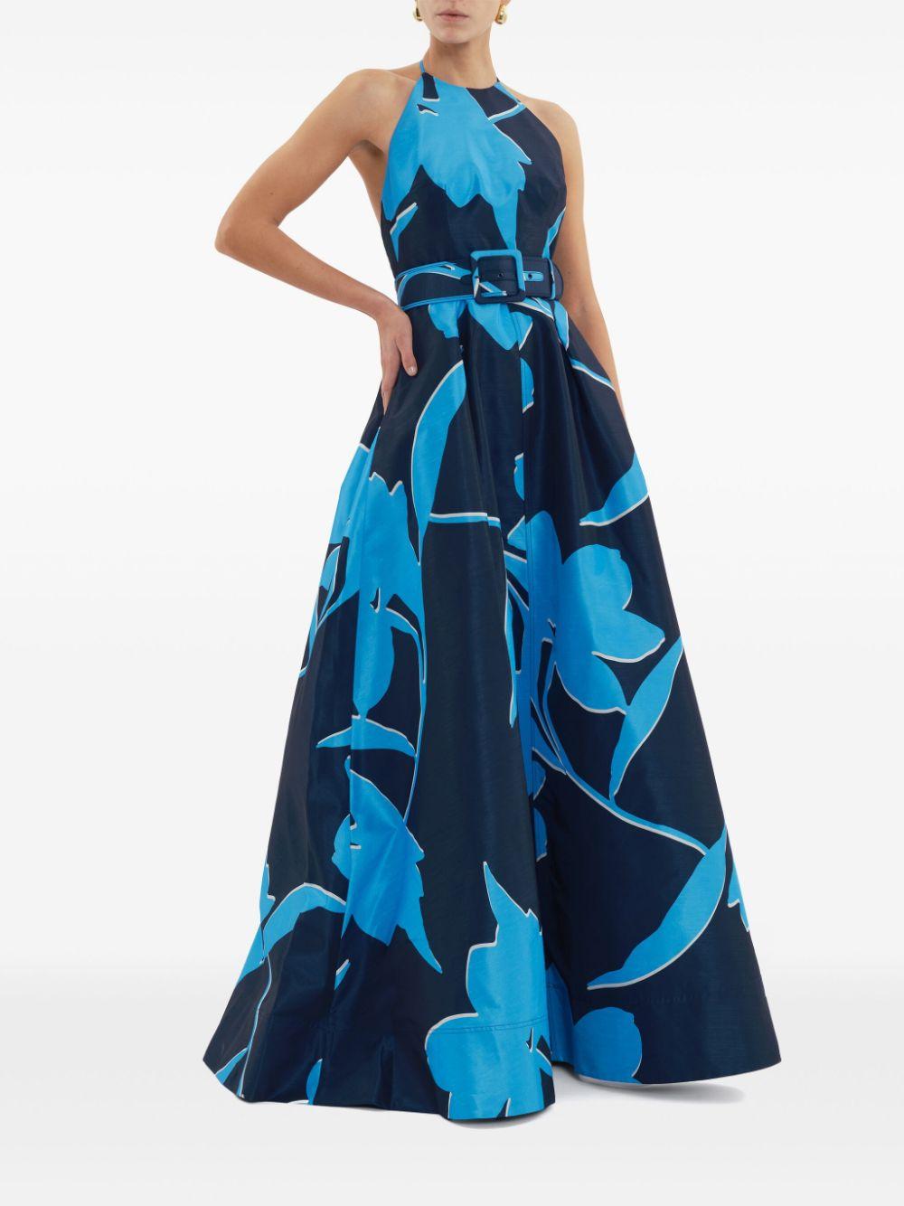 Azzurra belted gown