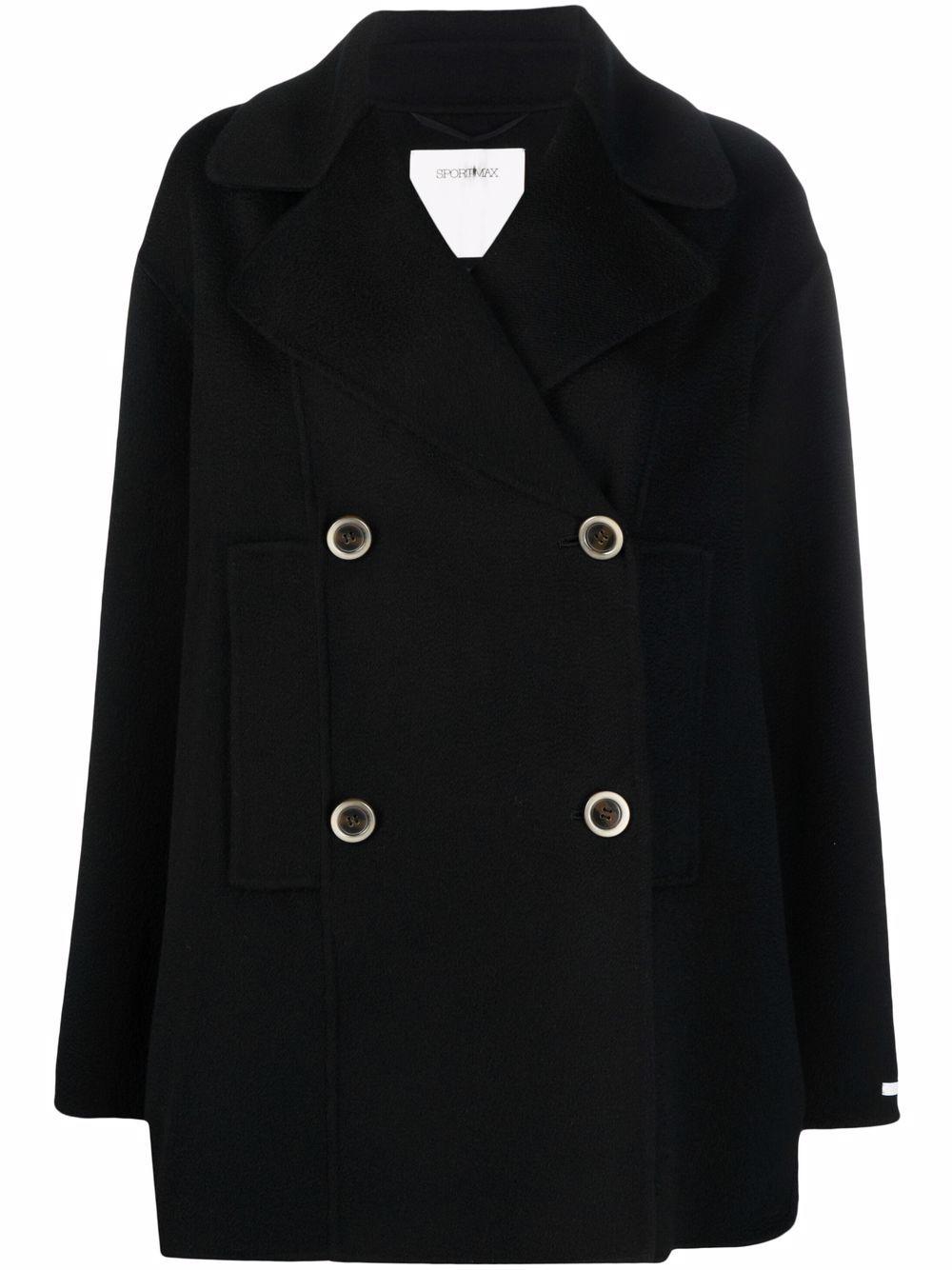 double-breasted cashmere coat