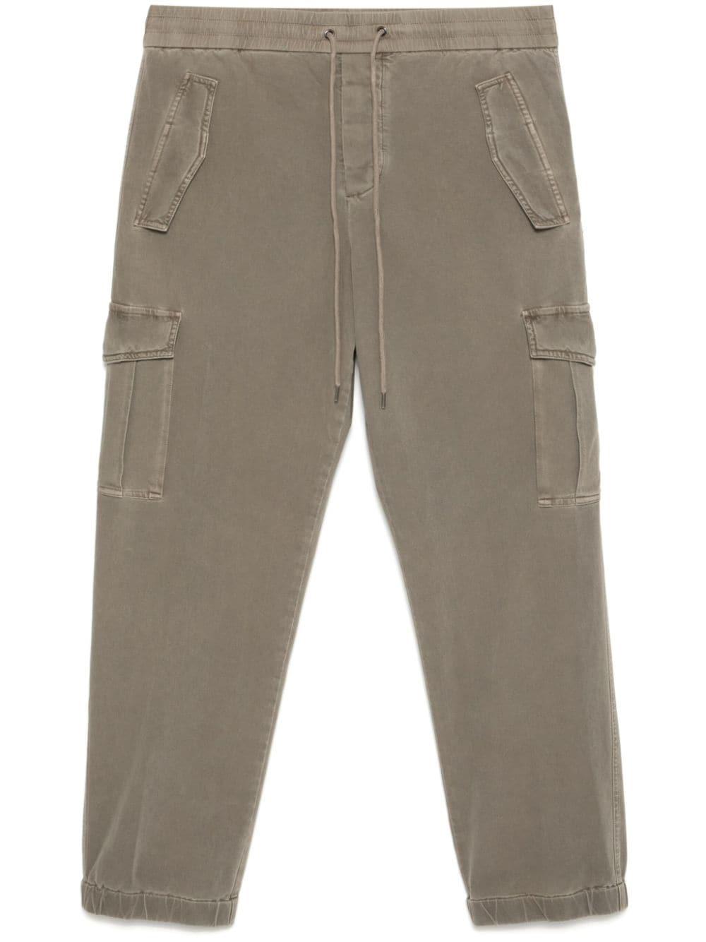 cargo straight-leg trousers