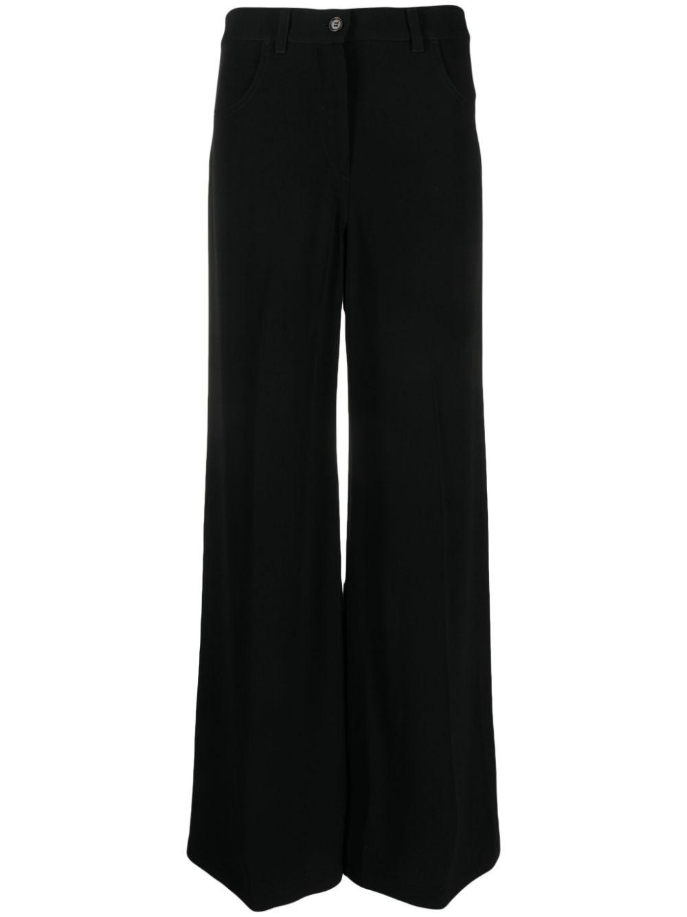 wide-leg tailored trousers