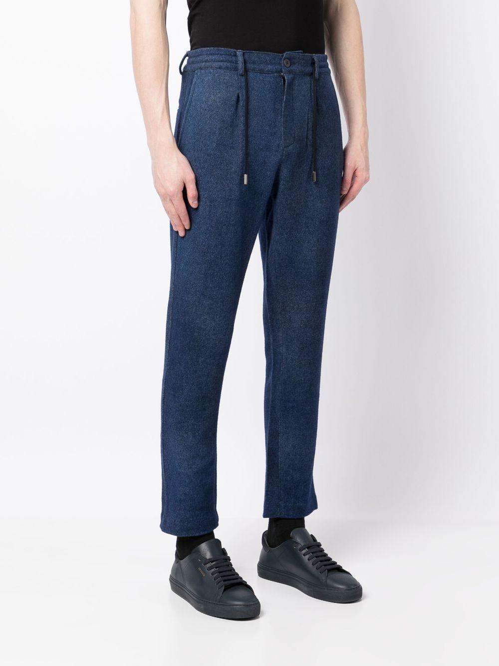 drawstring tapered trousers