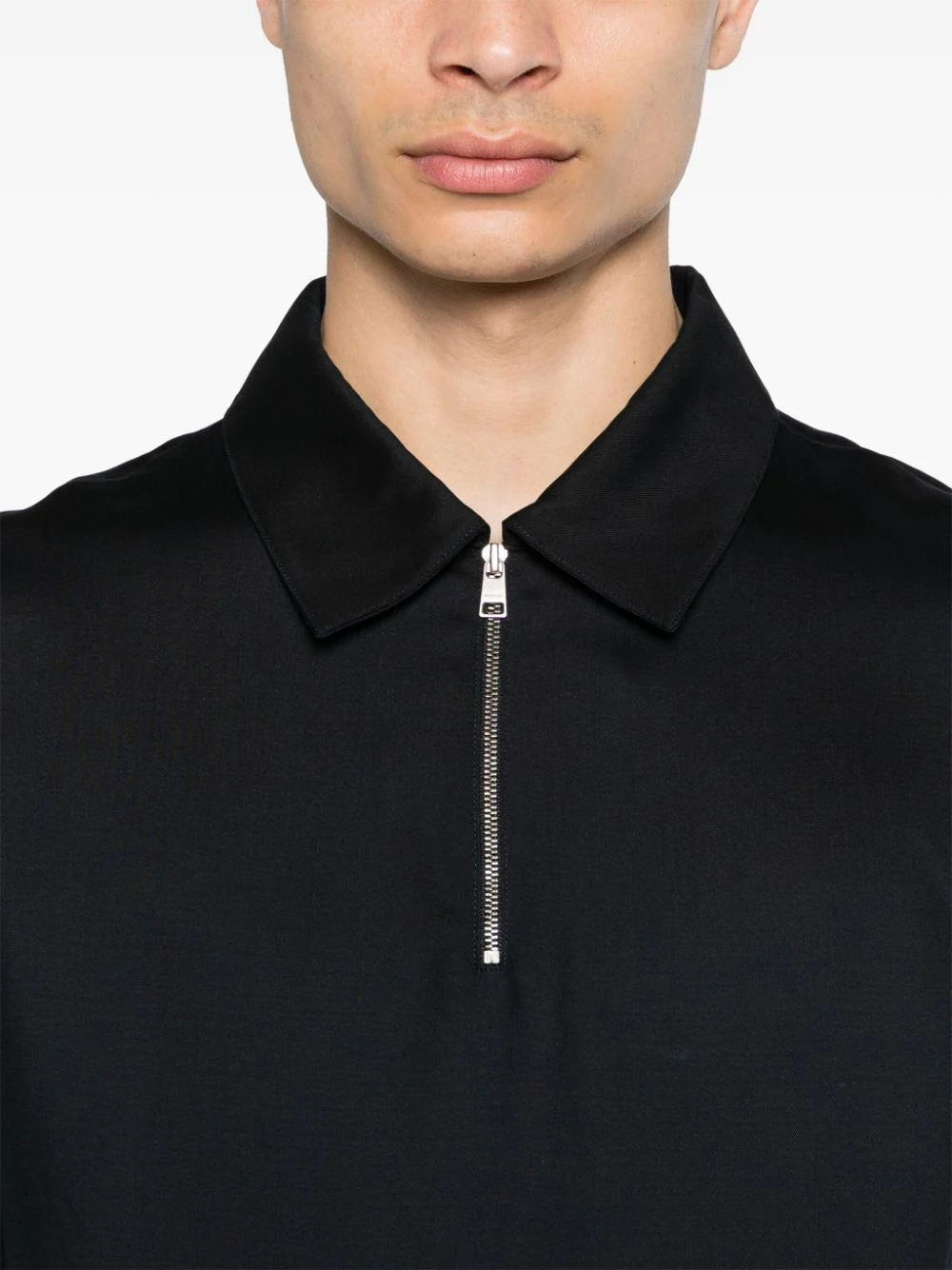 half-zip polo shirt