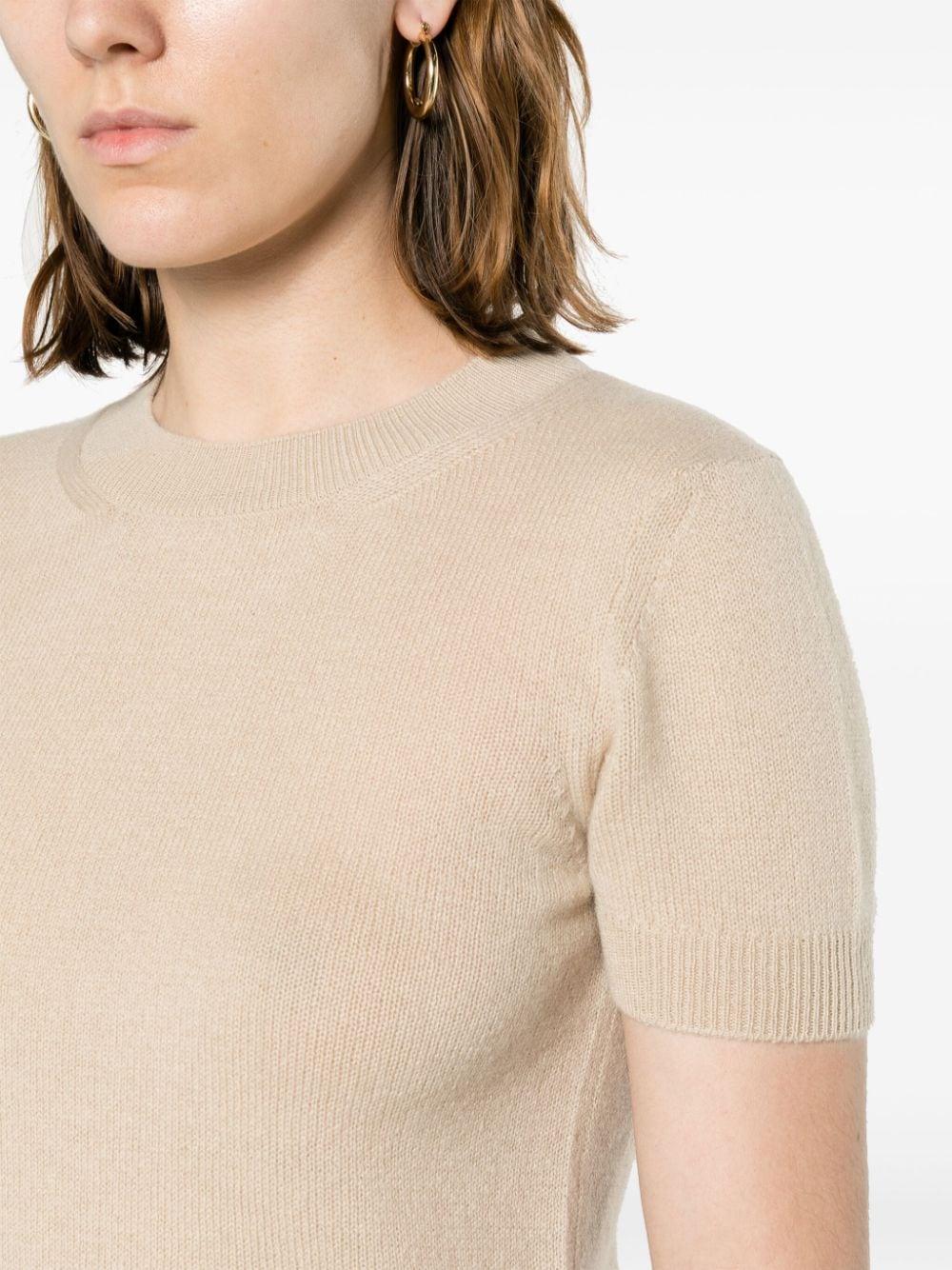 crew-neck cashmere top