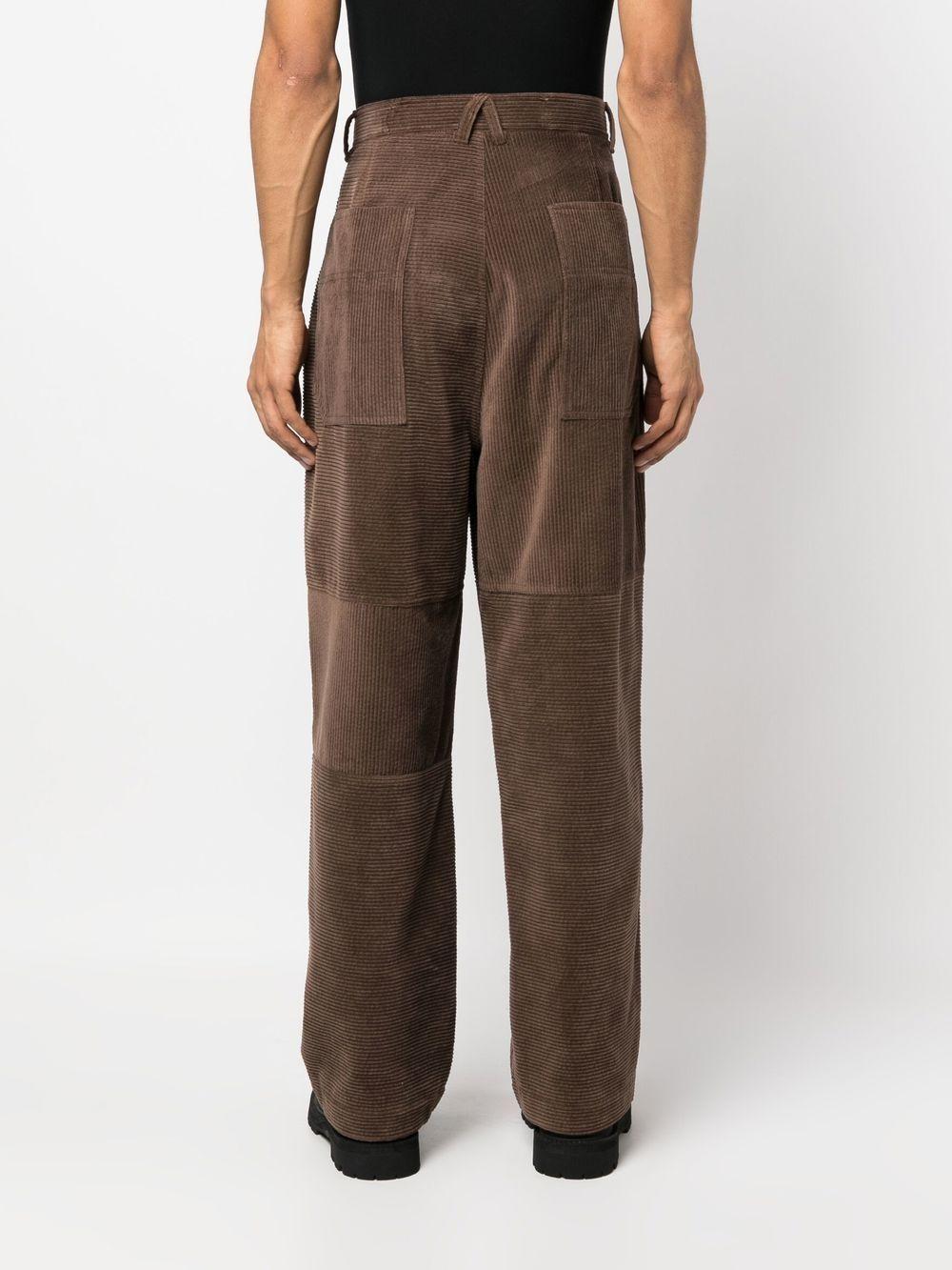 straight-leg corduroy trousers