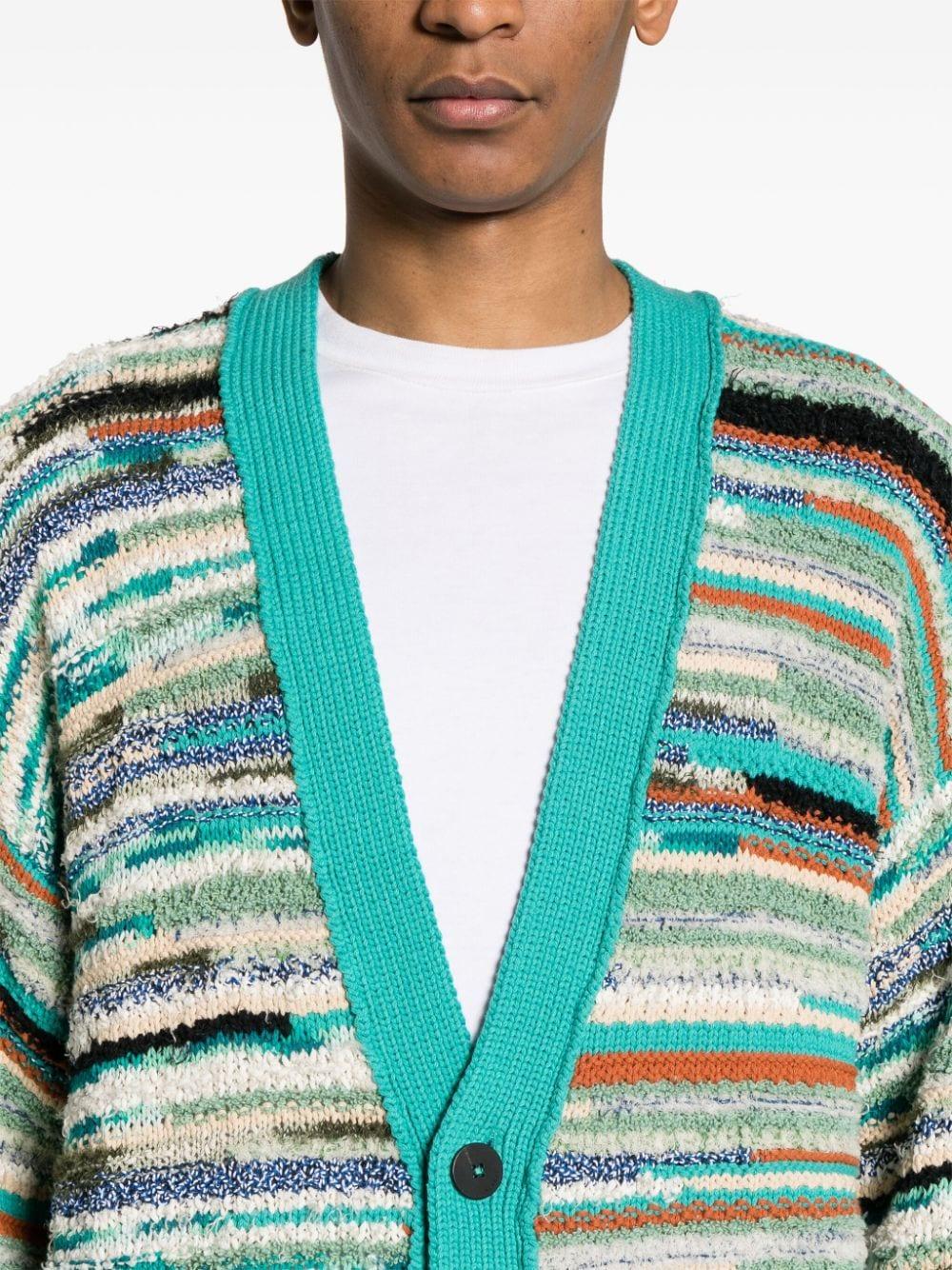 Madurai striped cardigan