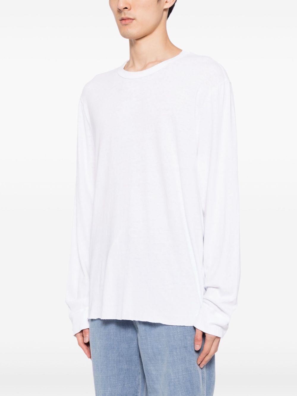 long-sleeve cotton T-shirt