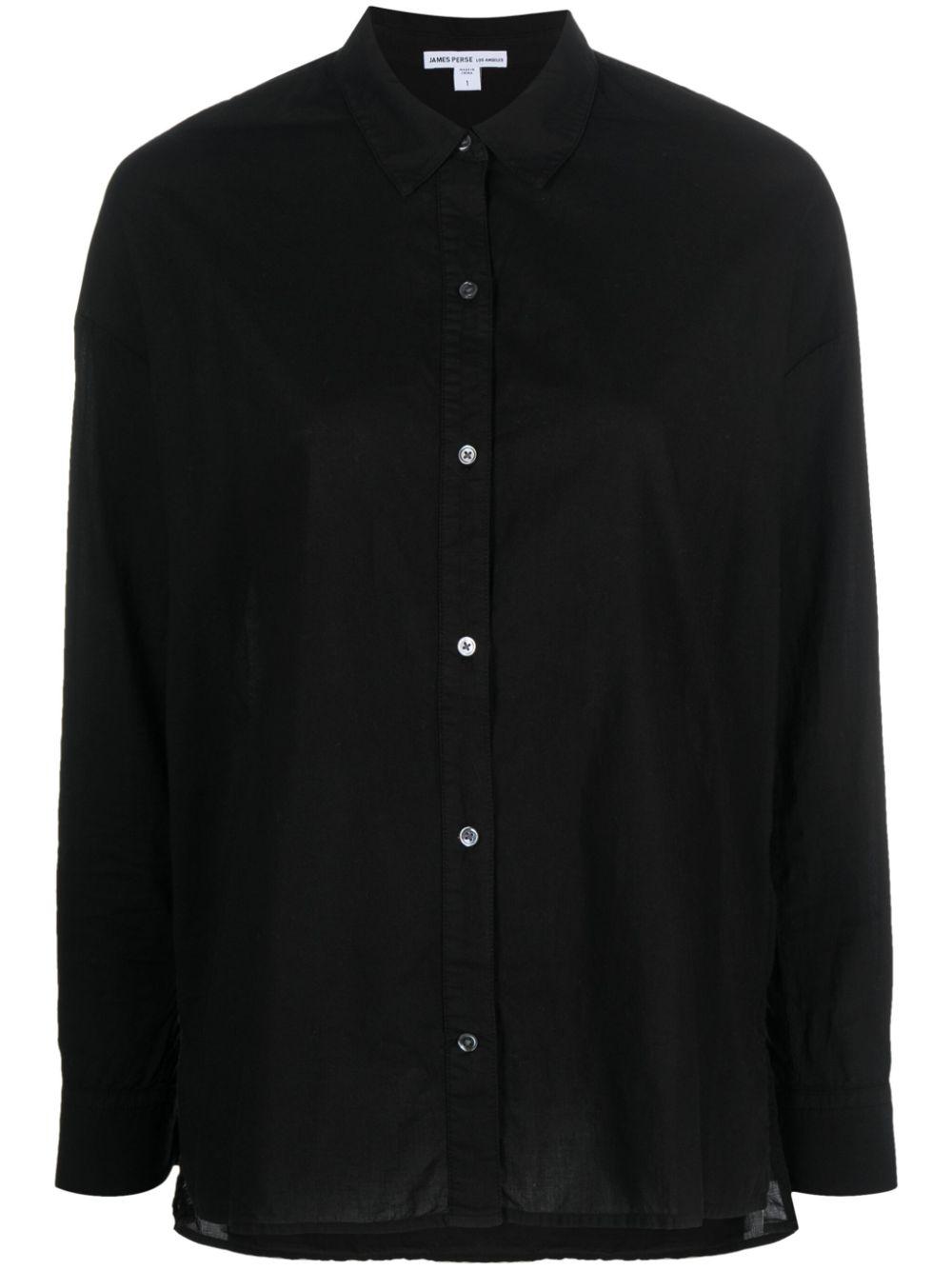 long-sleeve cotton shirt