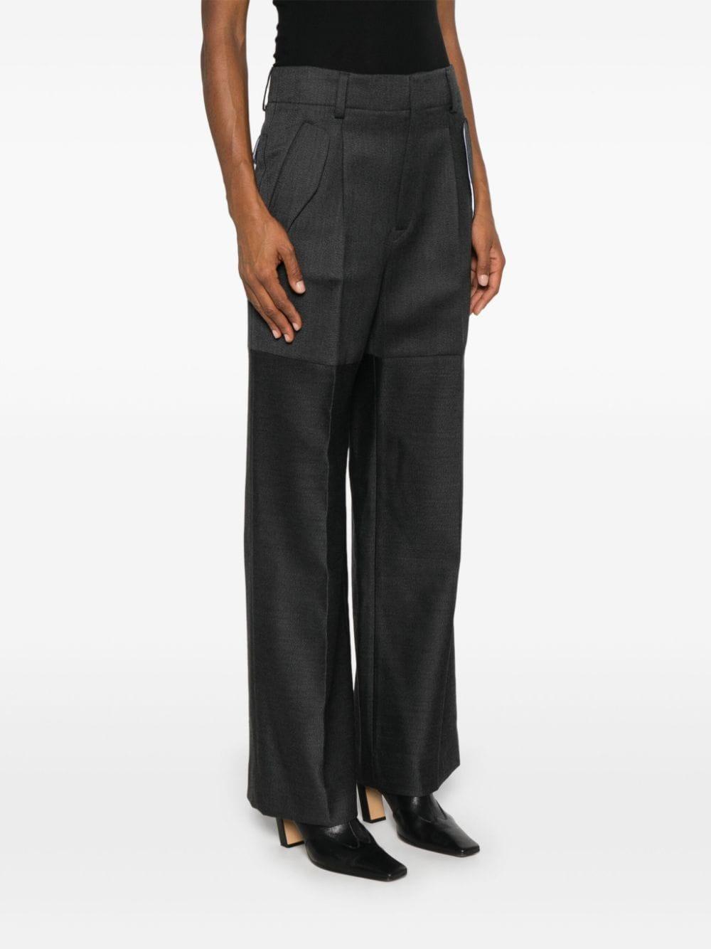 panelled-design trousers