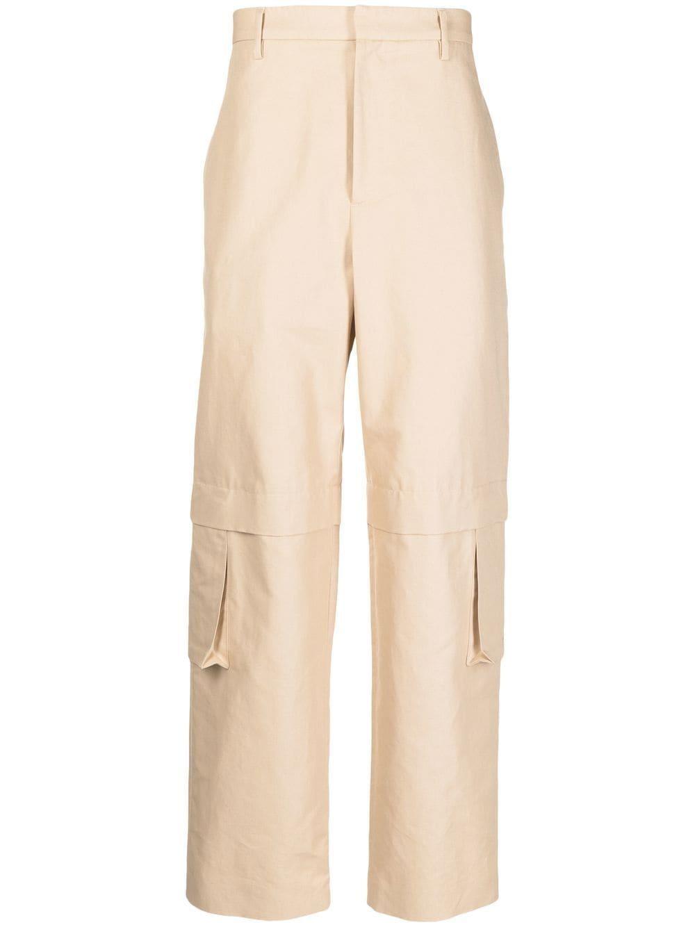 Worker straight-leg cargo trousers