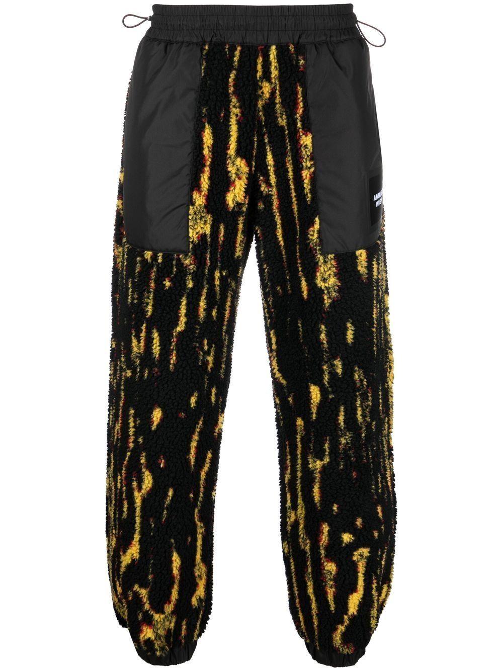 printed drawtring track pants