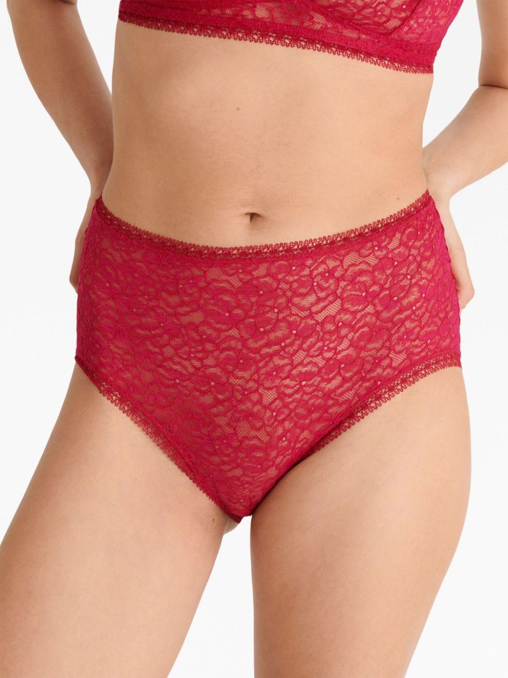 Perfume high-waisted lace briefs