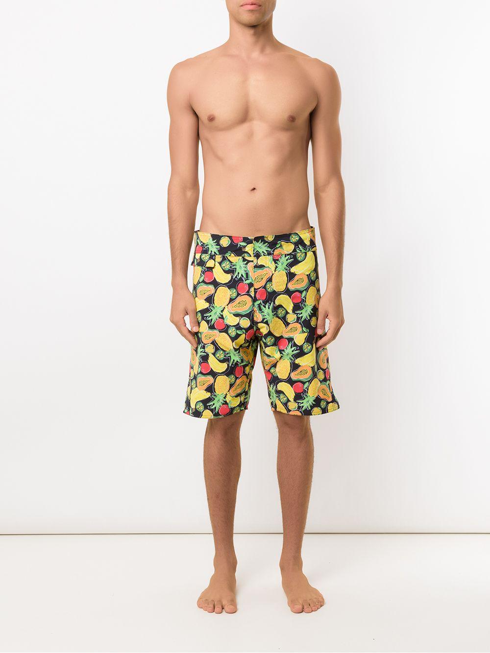 fruit print swim shorts