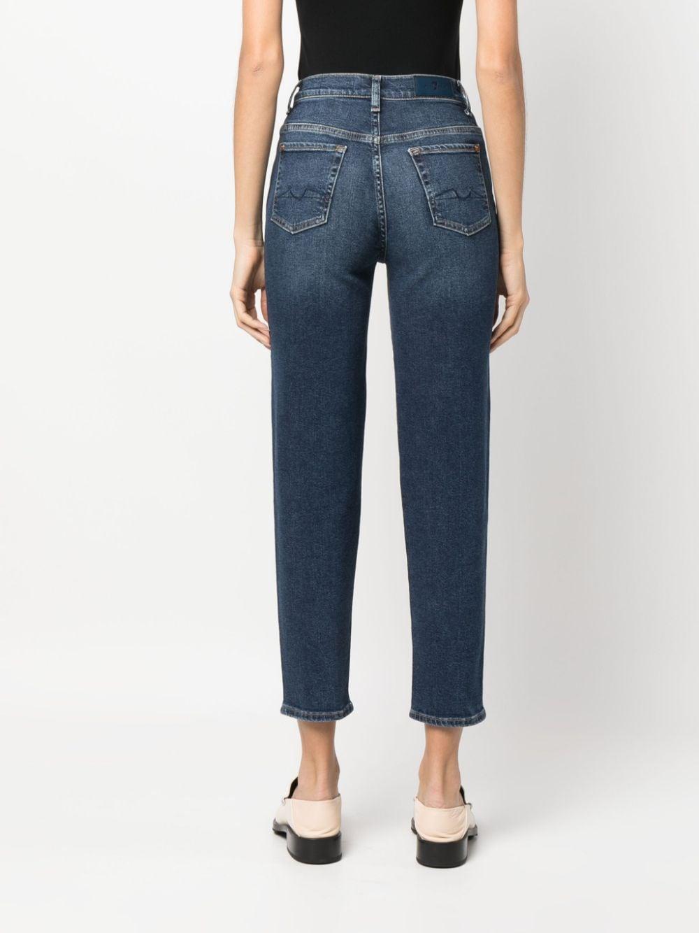 Malia high-rise cropped jeans