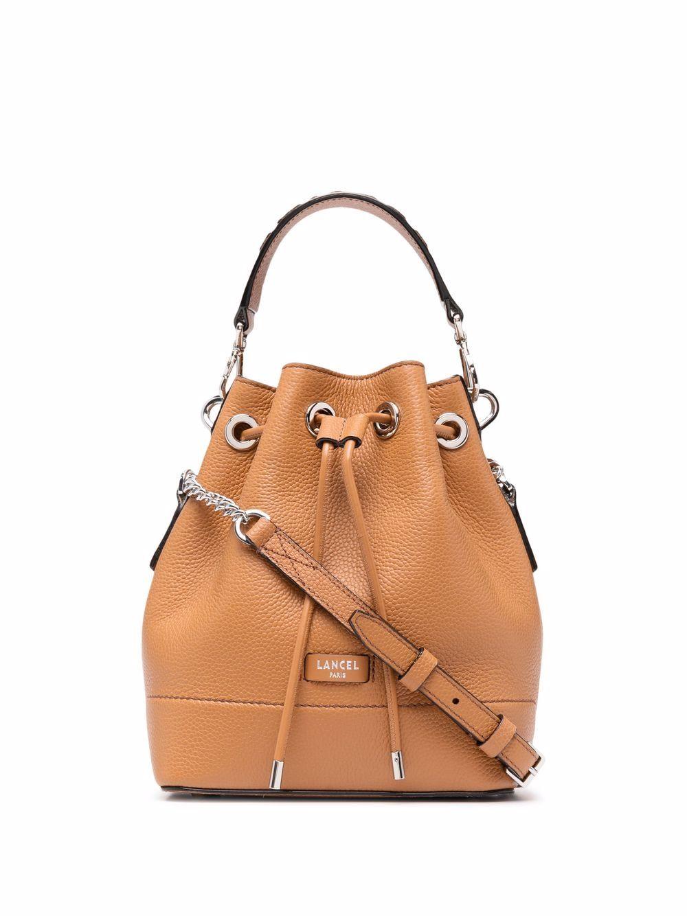 leather bucket bag