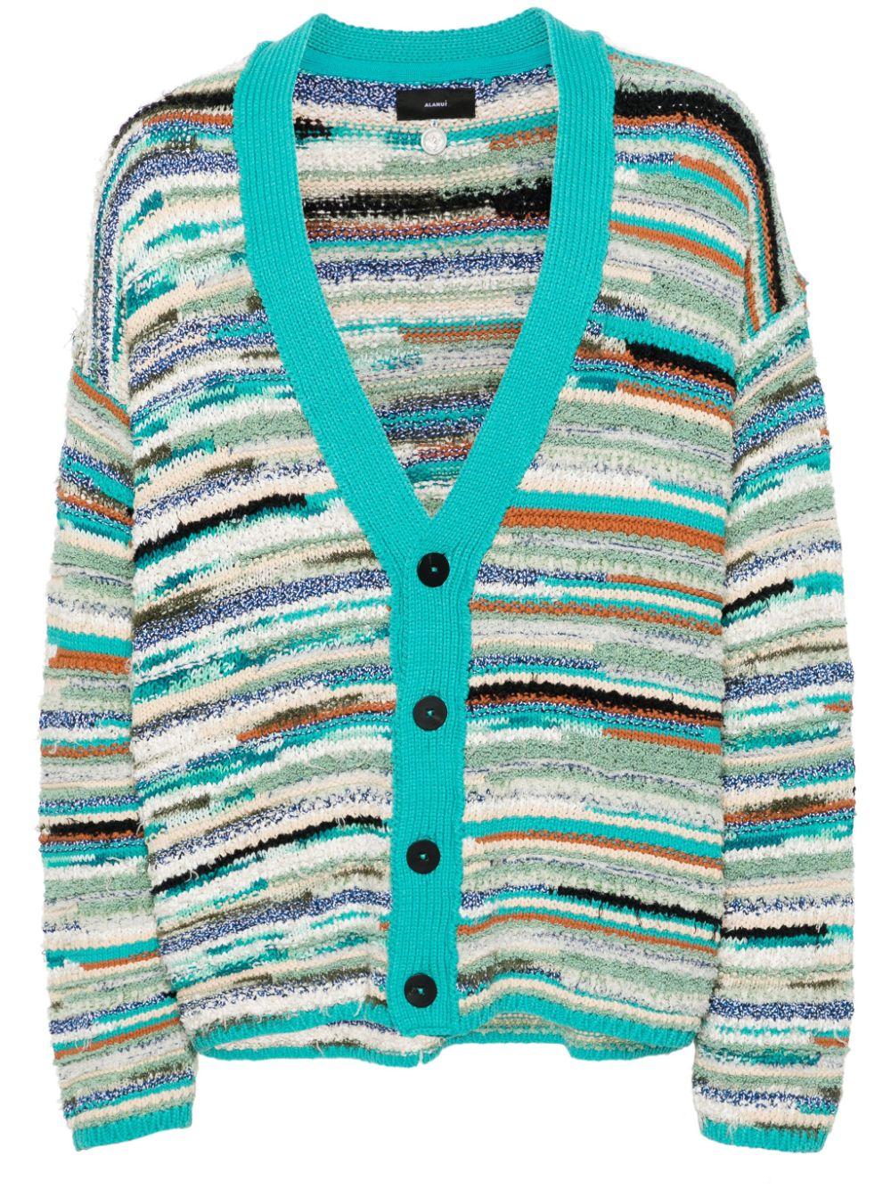 Madurai striped cardigan