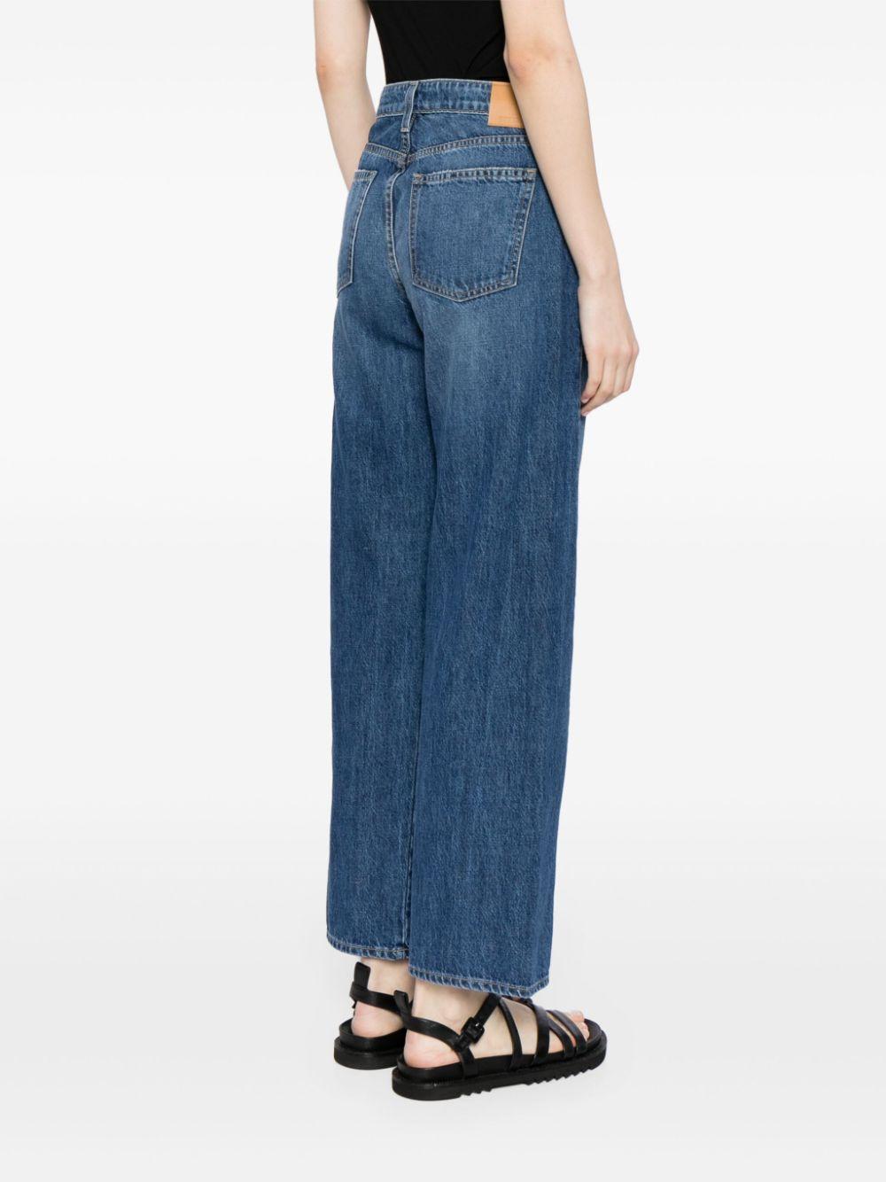 high-rise cropped jeans