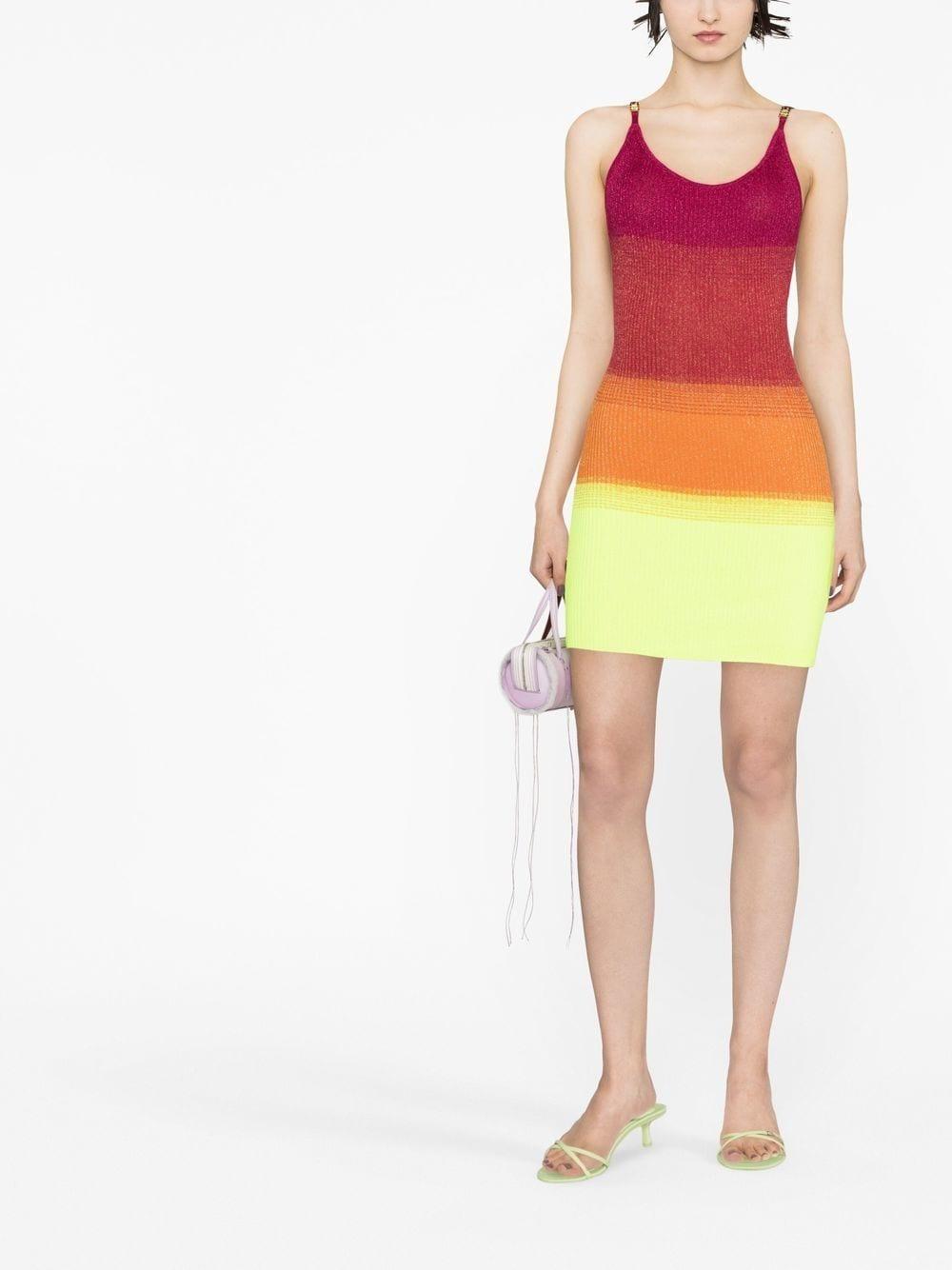 multicoloured sleeveless dress