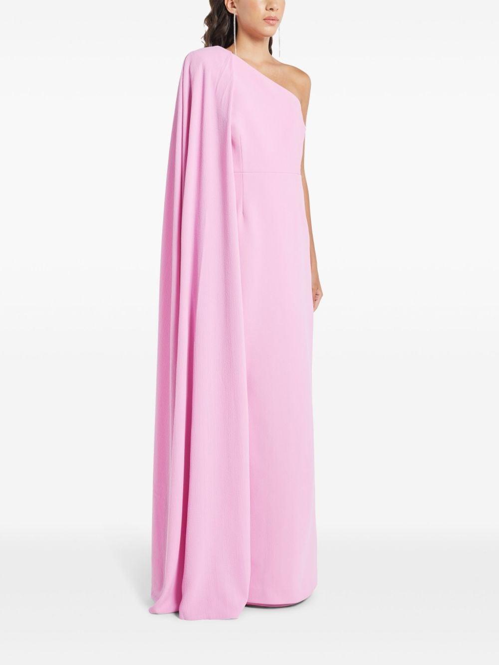 one-shoulder gown