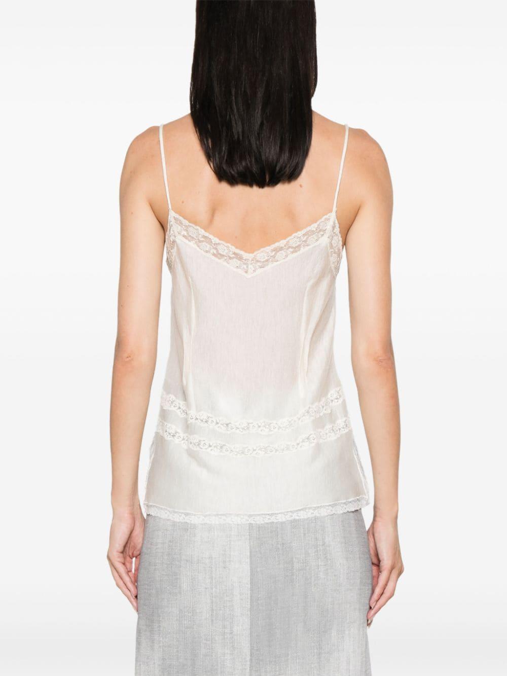 lace-trim top