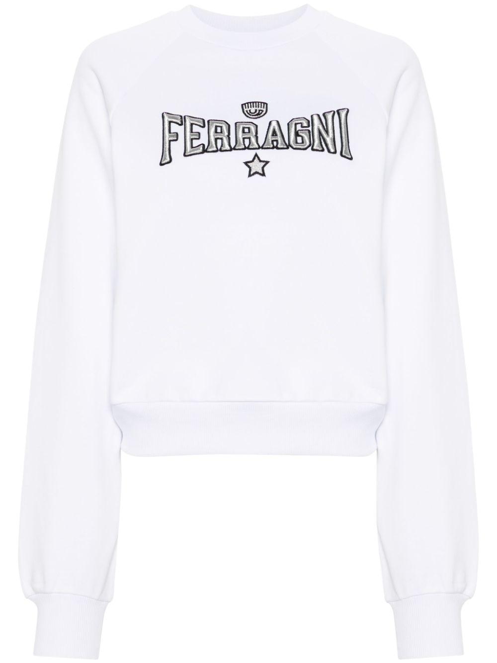 embroidered-logo cotton sweatshirt