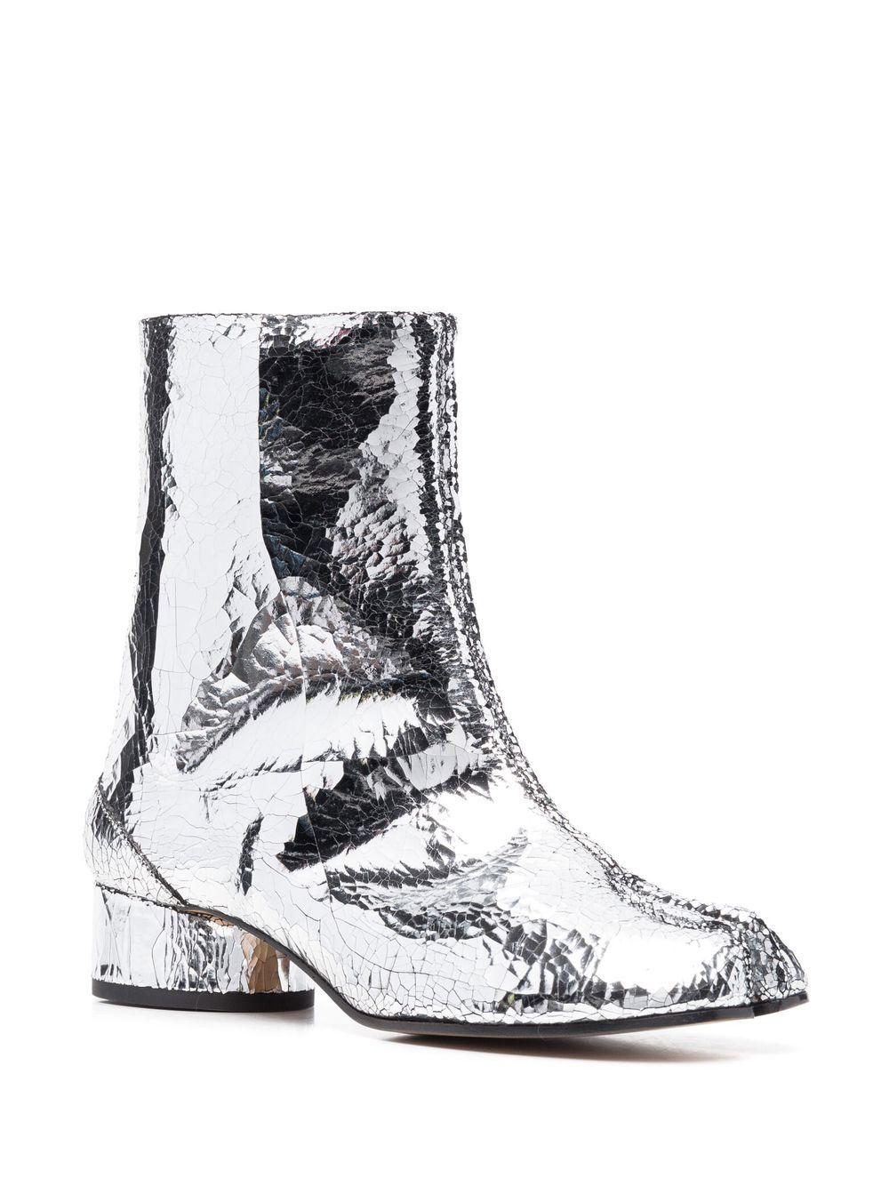 Tabi 30mm mirror-effect ankle boots