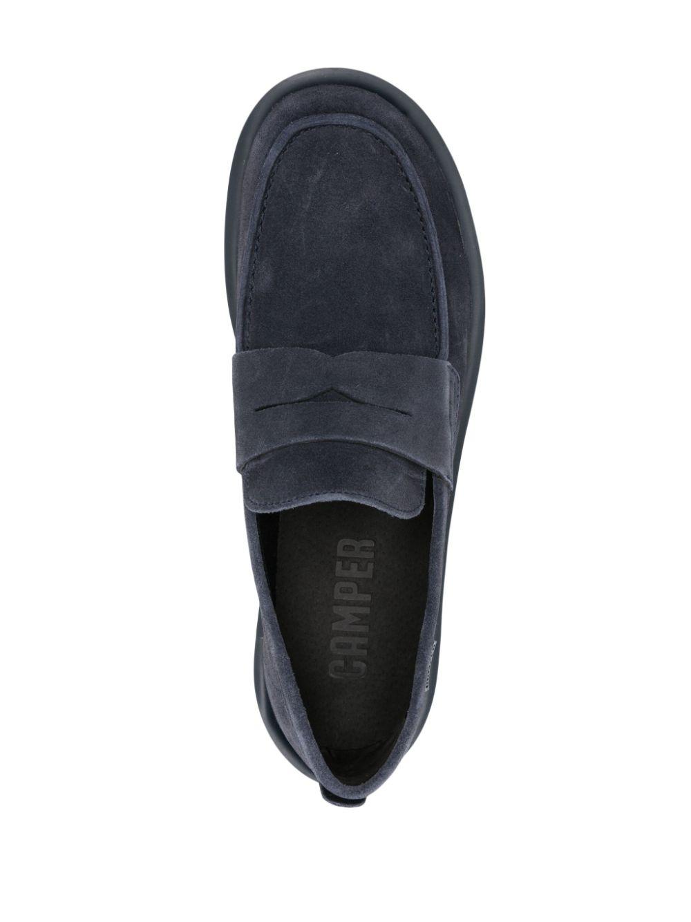 Wagon suede penny loafers