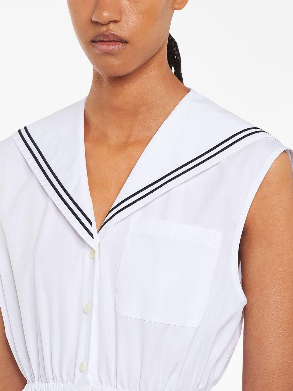 sailor poplin midi dress