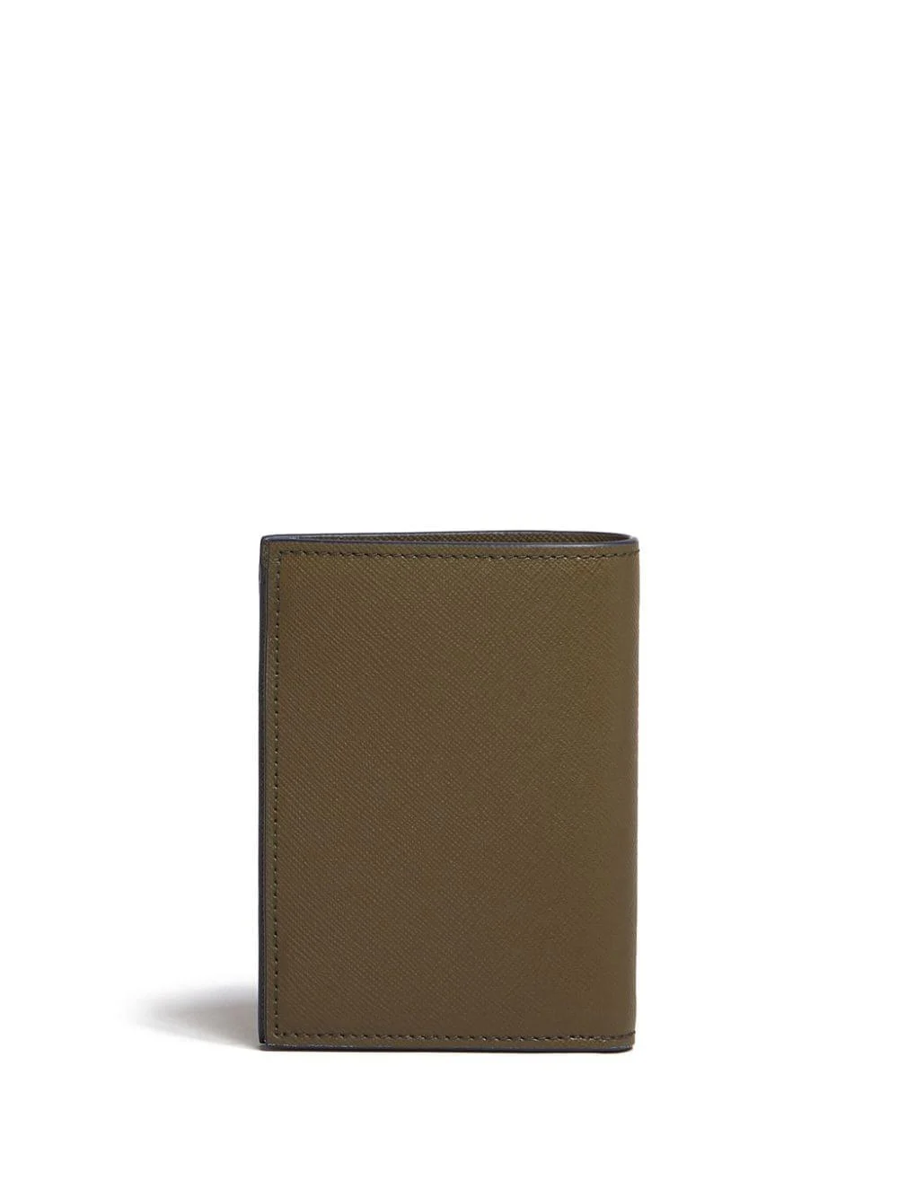 two-tone bi-fold leather wallet