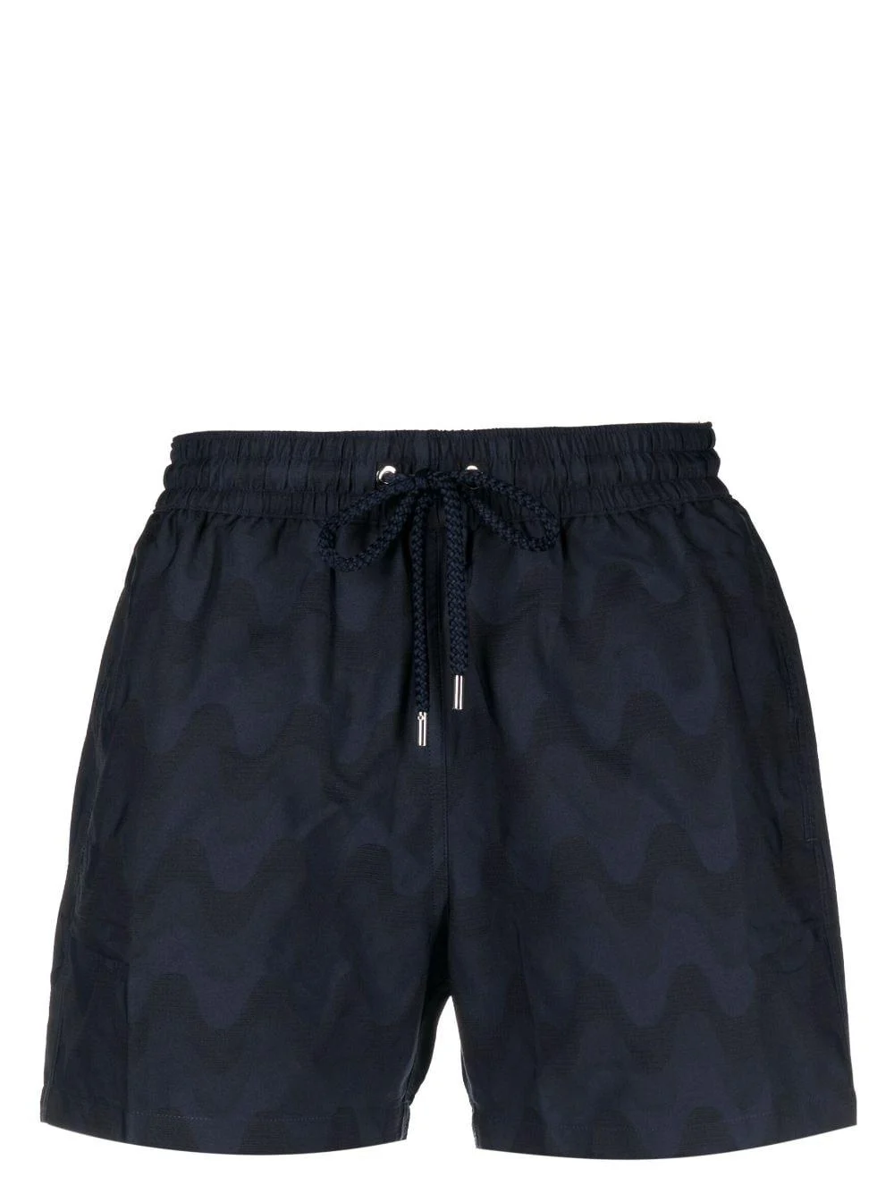 wave-print swim shorts