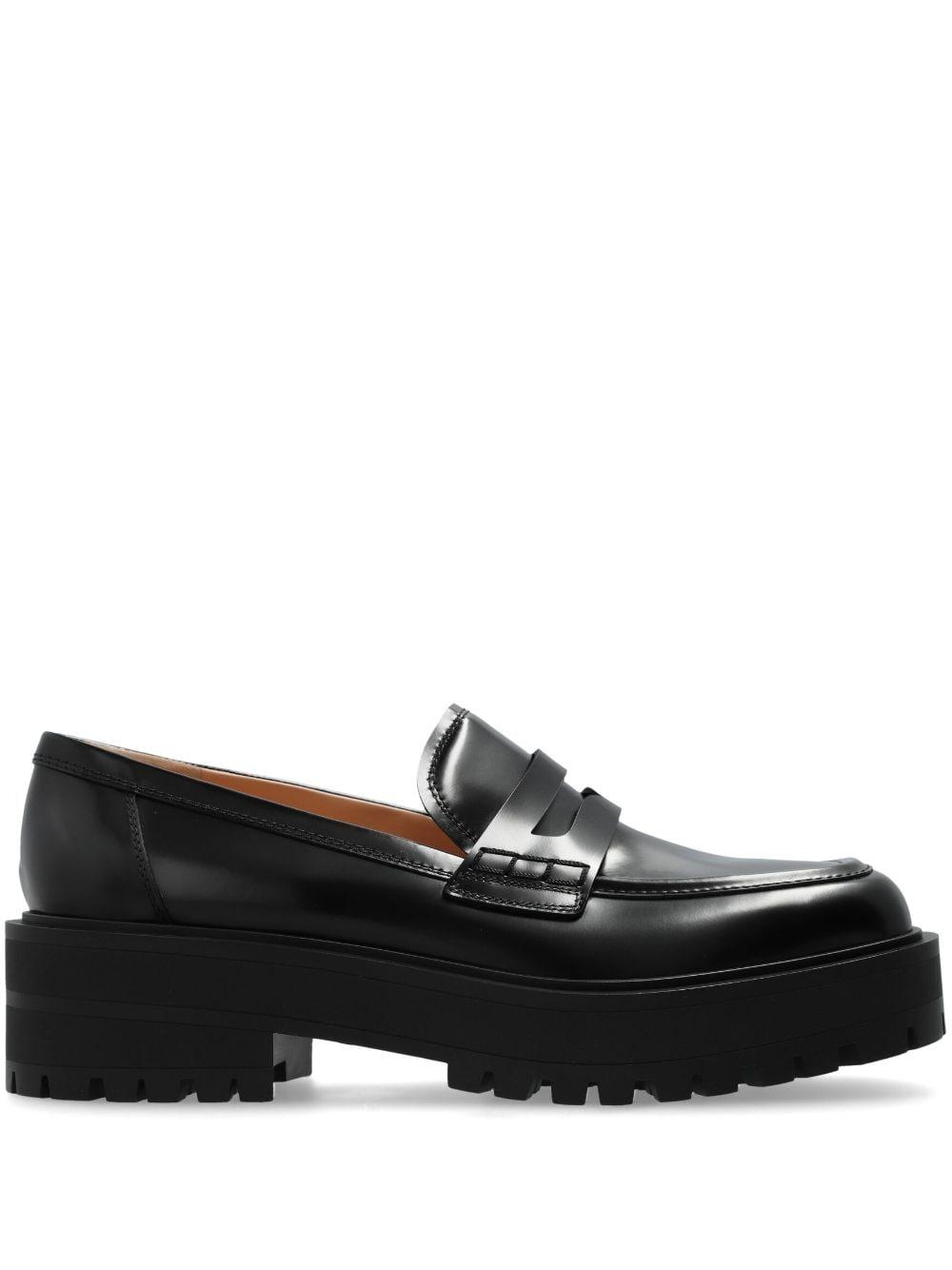 leather loafers