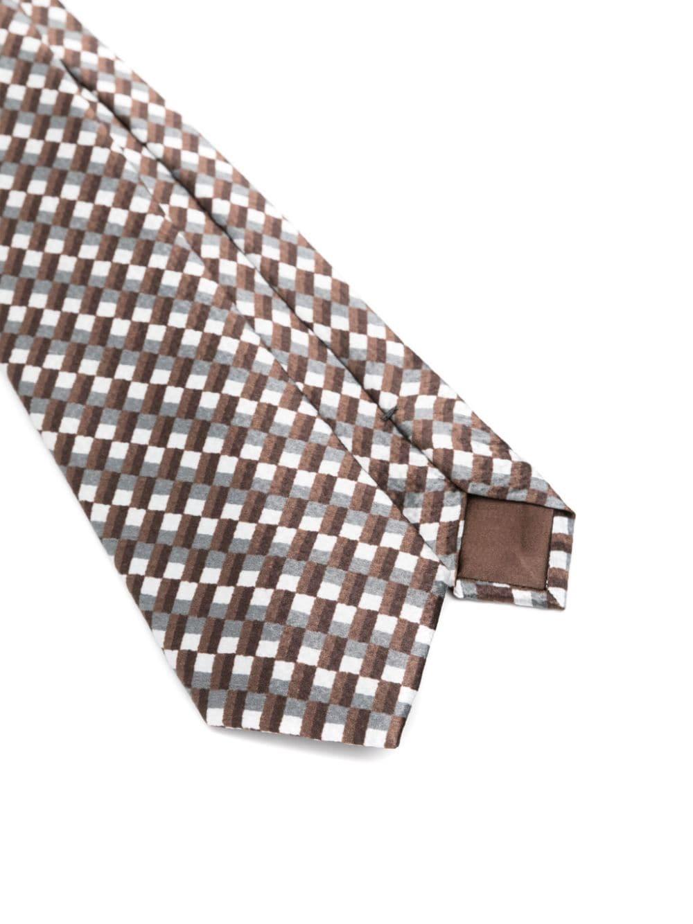 pattern-jacquard tie