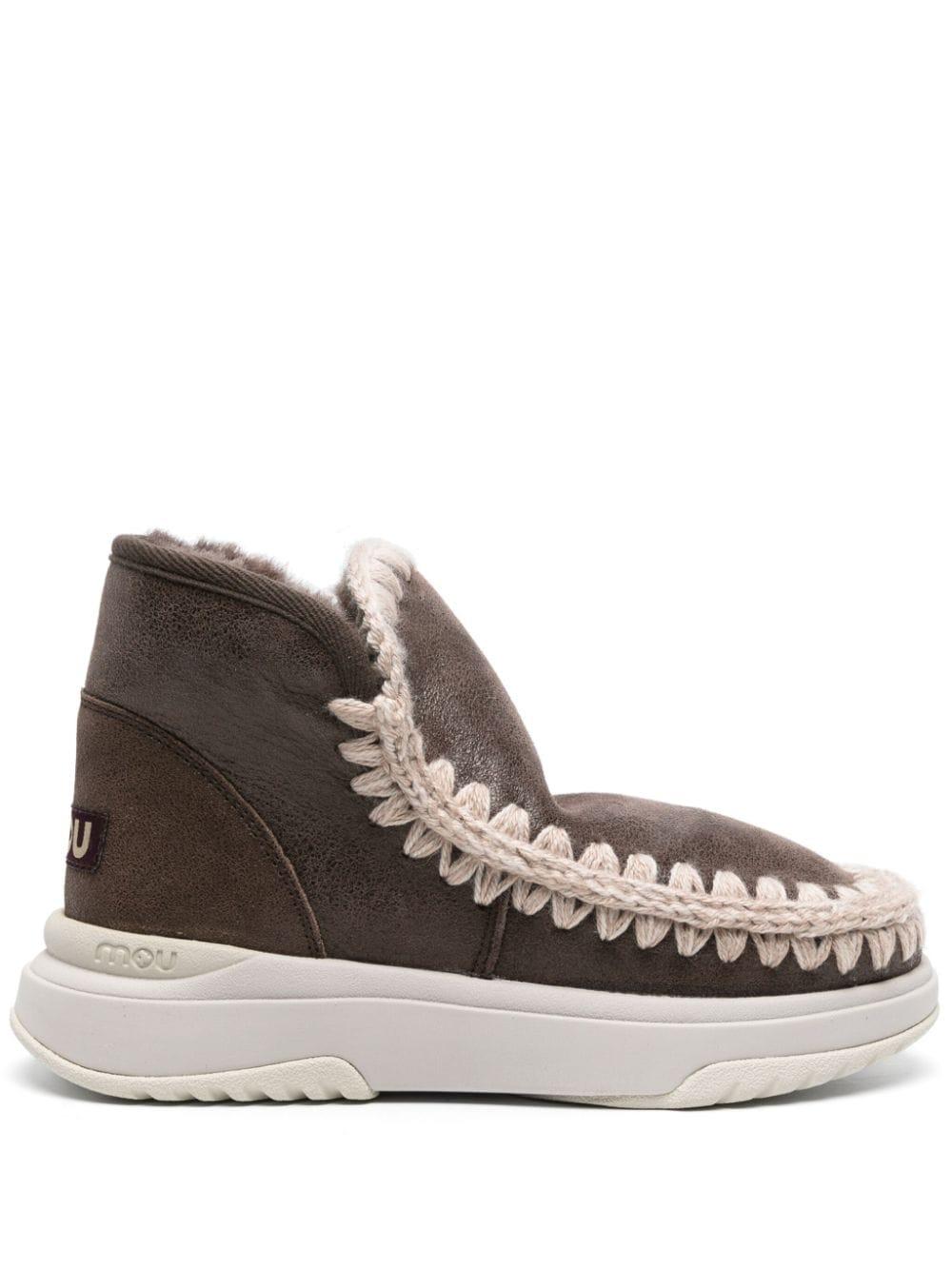 Eskimo leather sneaker boots