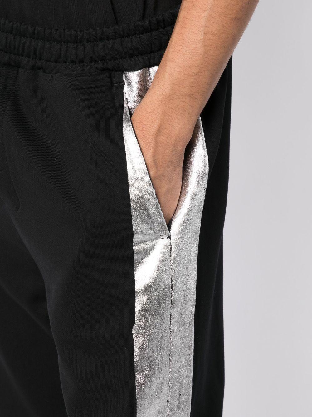 metallic-detail track pants 