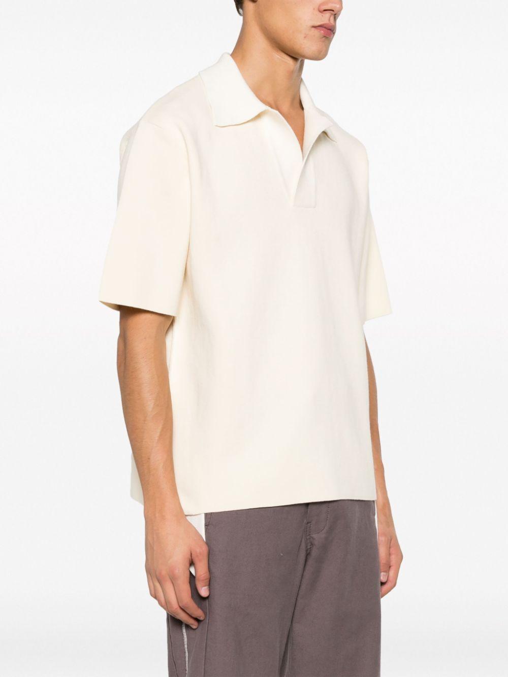 fine-knit cotton polo shirt