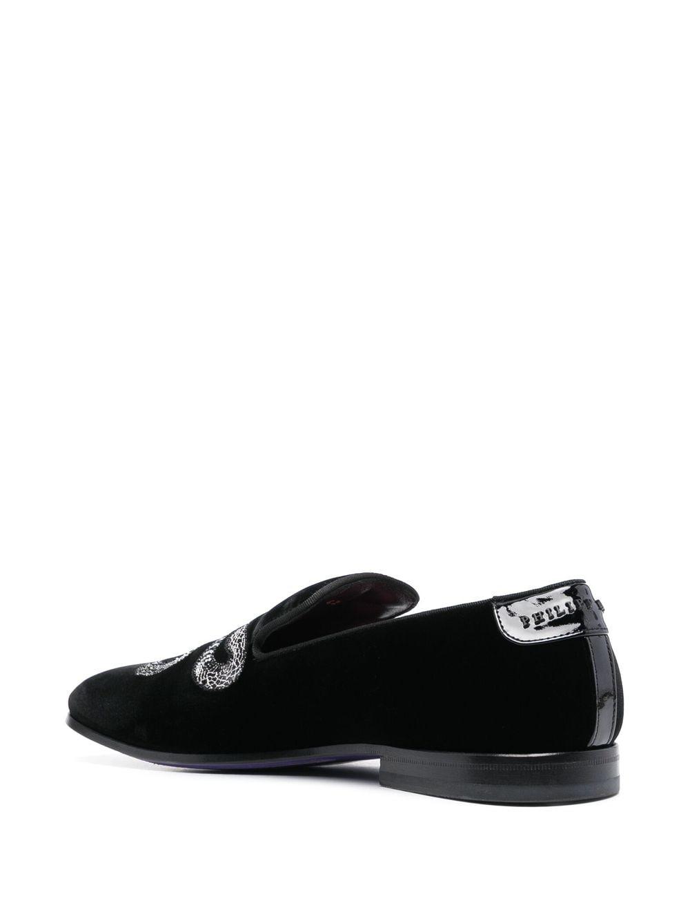 crystal snake loafers