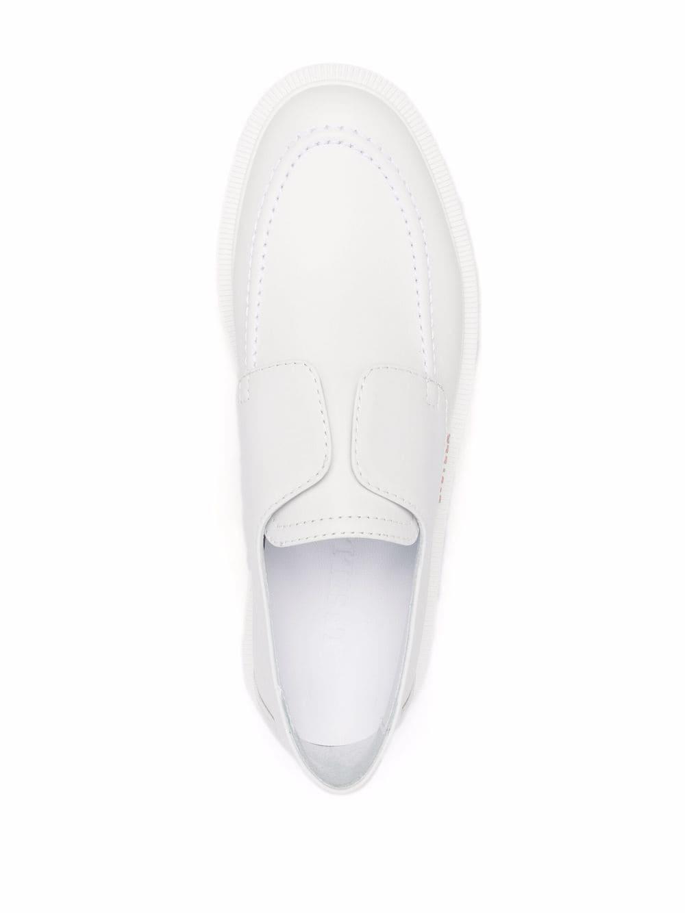 tonal leather loafers