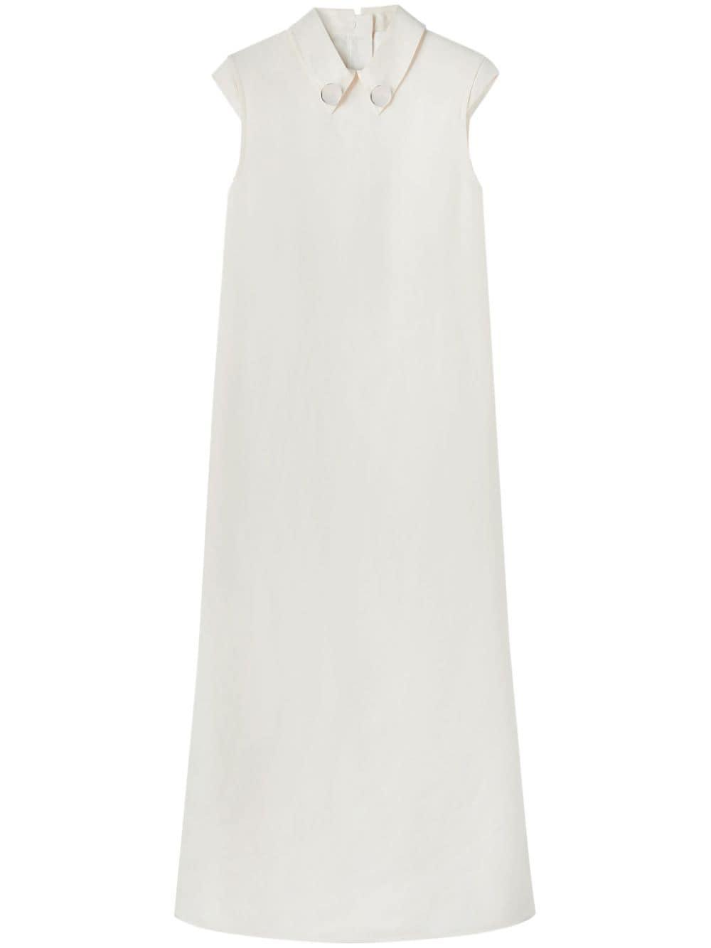 Chelsea-collar shift long dress