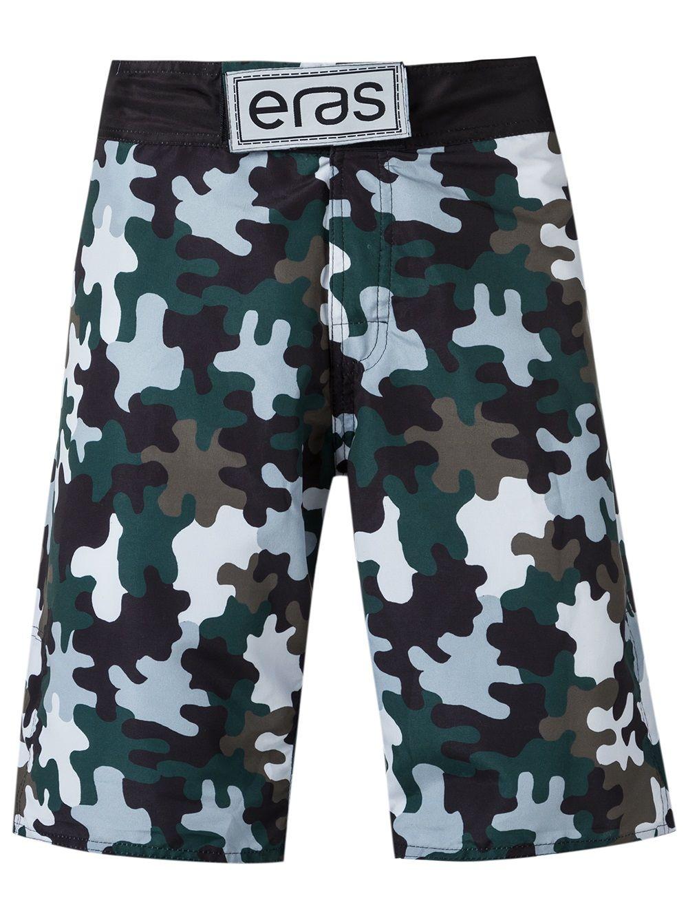 camouflage print swim shorts