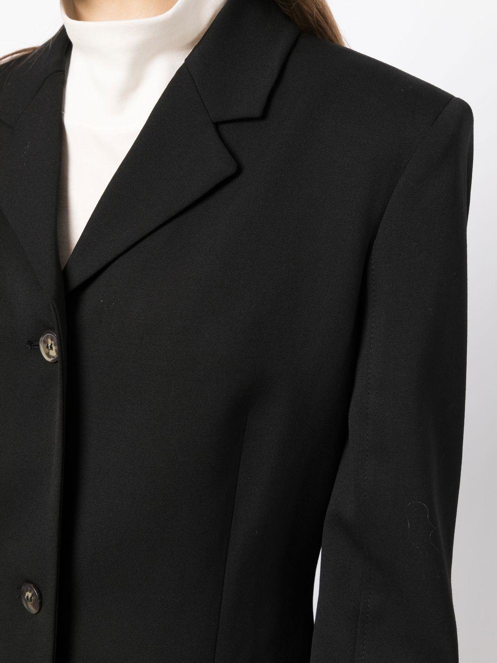 single-breasted virgin-wool blazer