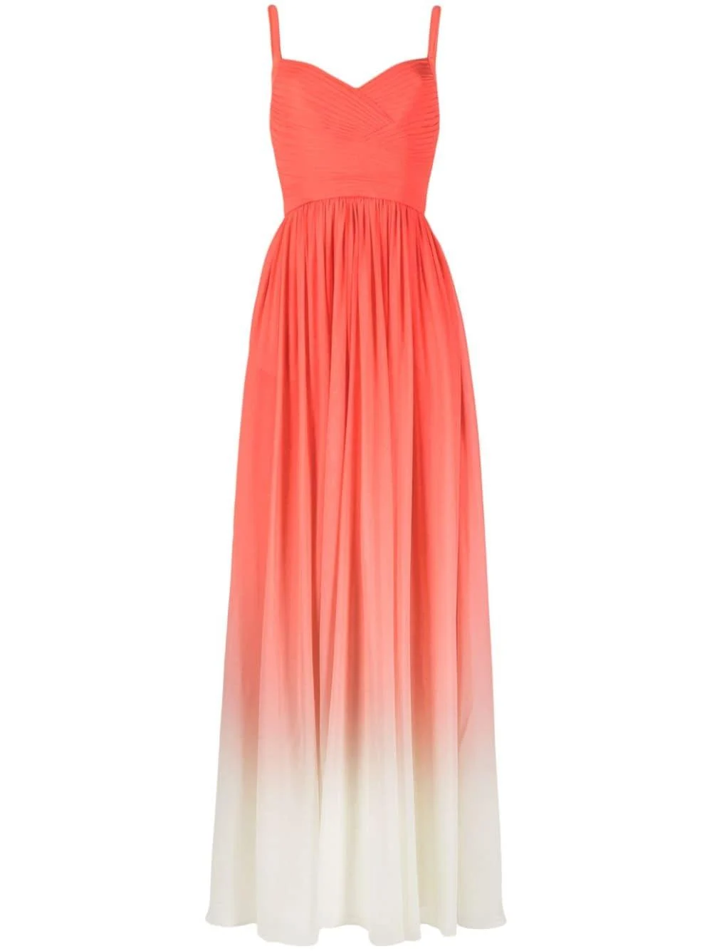 gradient silk gown