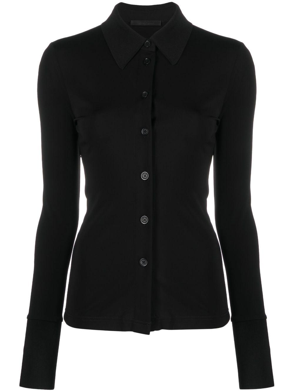 pointed-flat collar shirt 