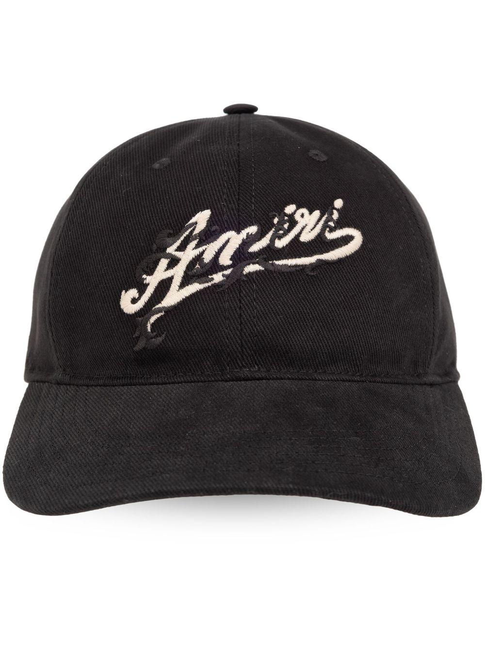 logo-embroidered cotton cap