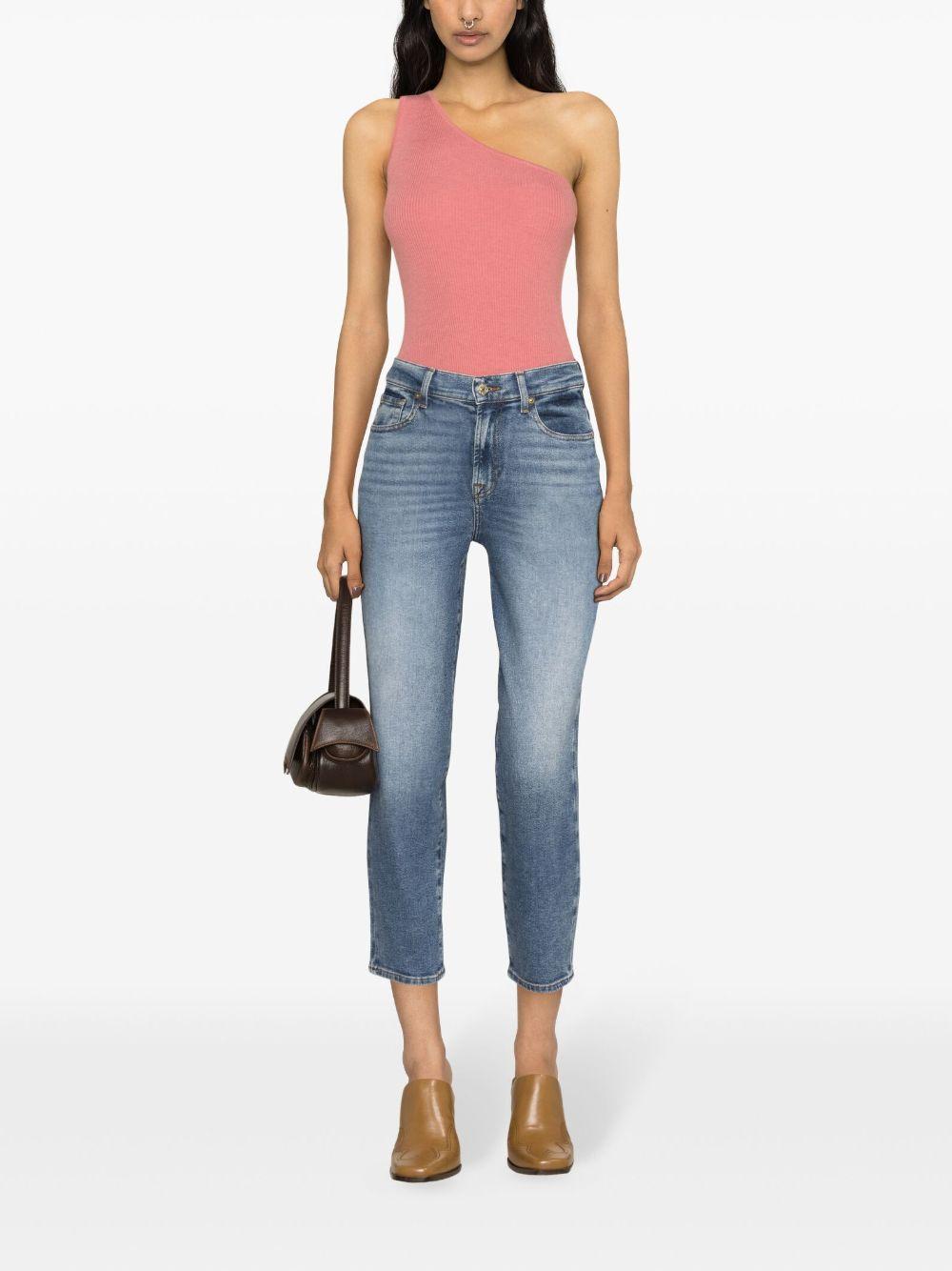 Malia high-rise cropped jeans